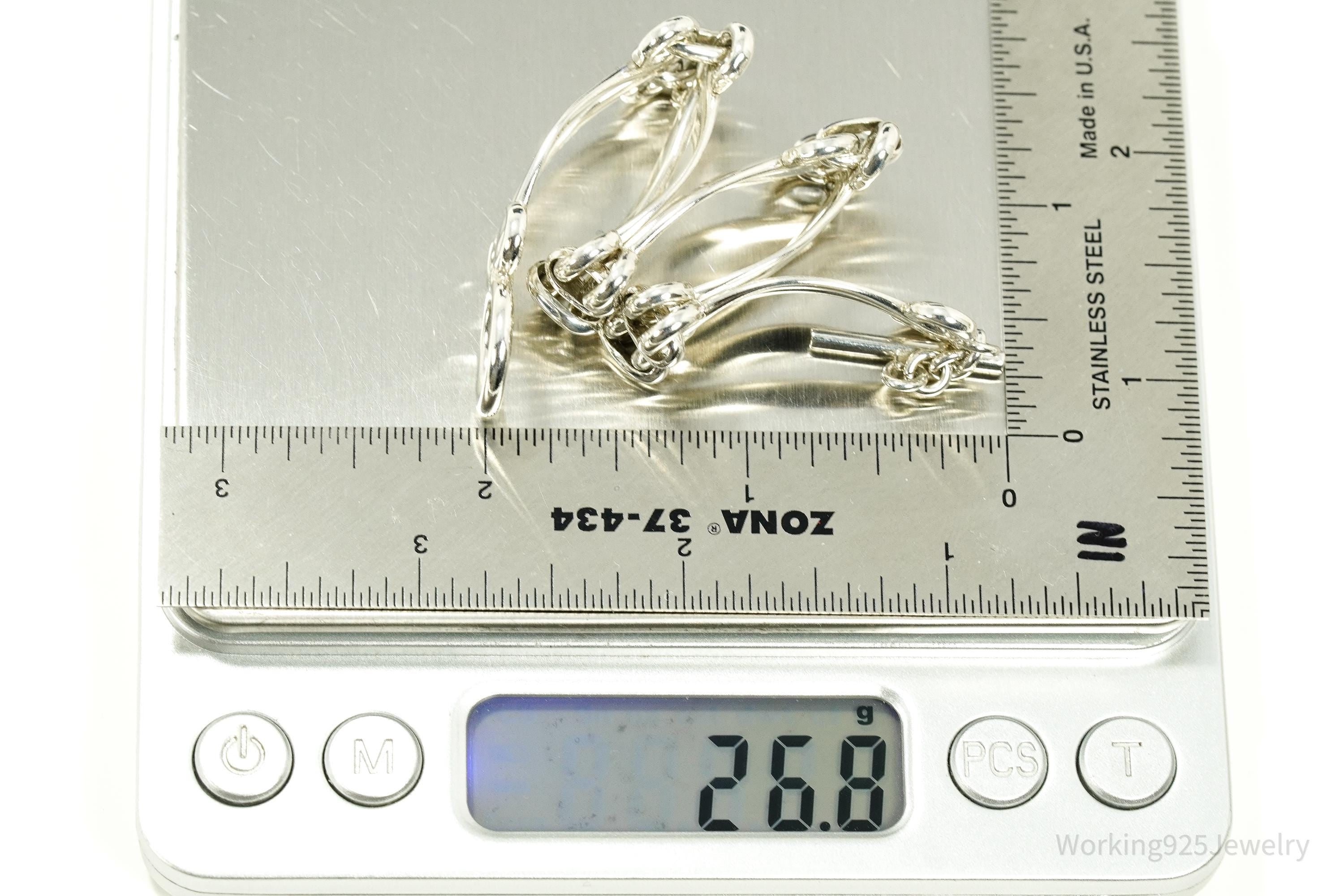 Vintage Mexico ATI Sterling Silver Bracelet - 7.25"