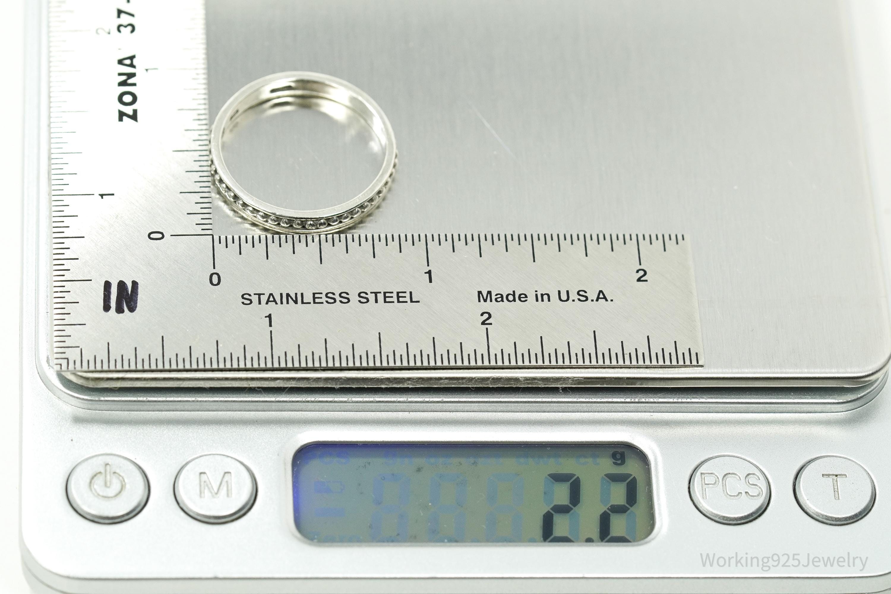 Vintage Designer Silpada Sterling Silver Stacker Ring - Size 10