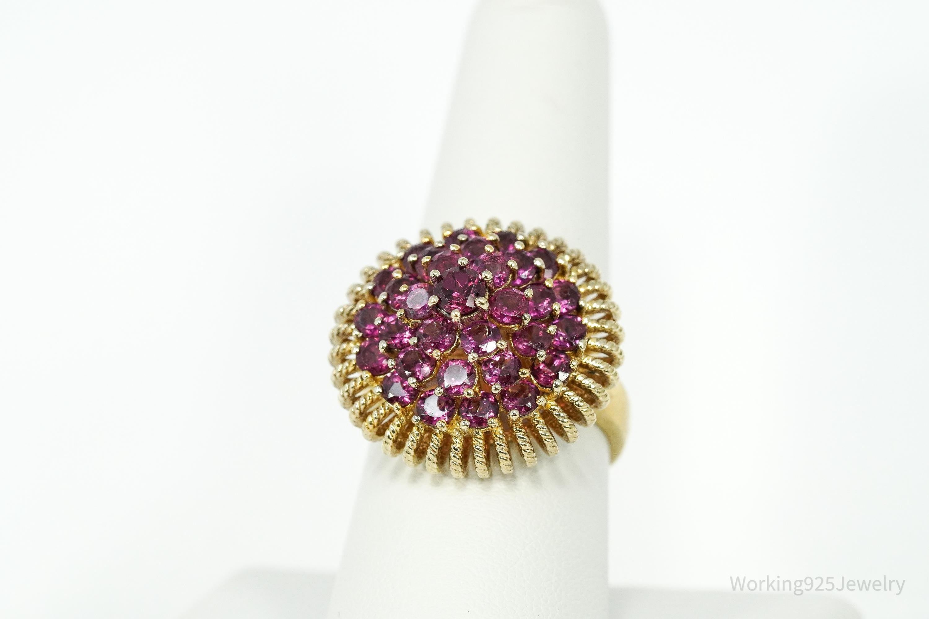 Pink Tourmaline 18K Yellow Gold Over Sterling Silver Ring - Size 8.25