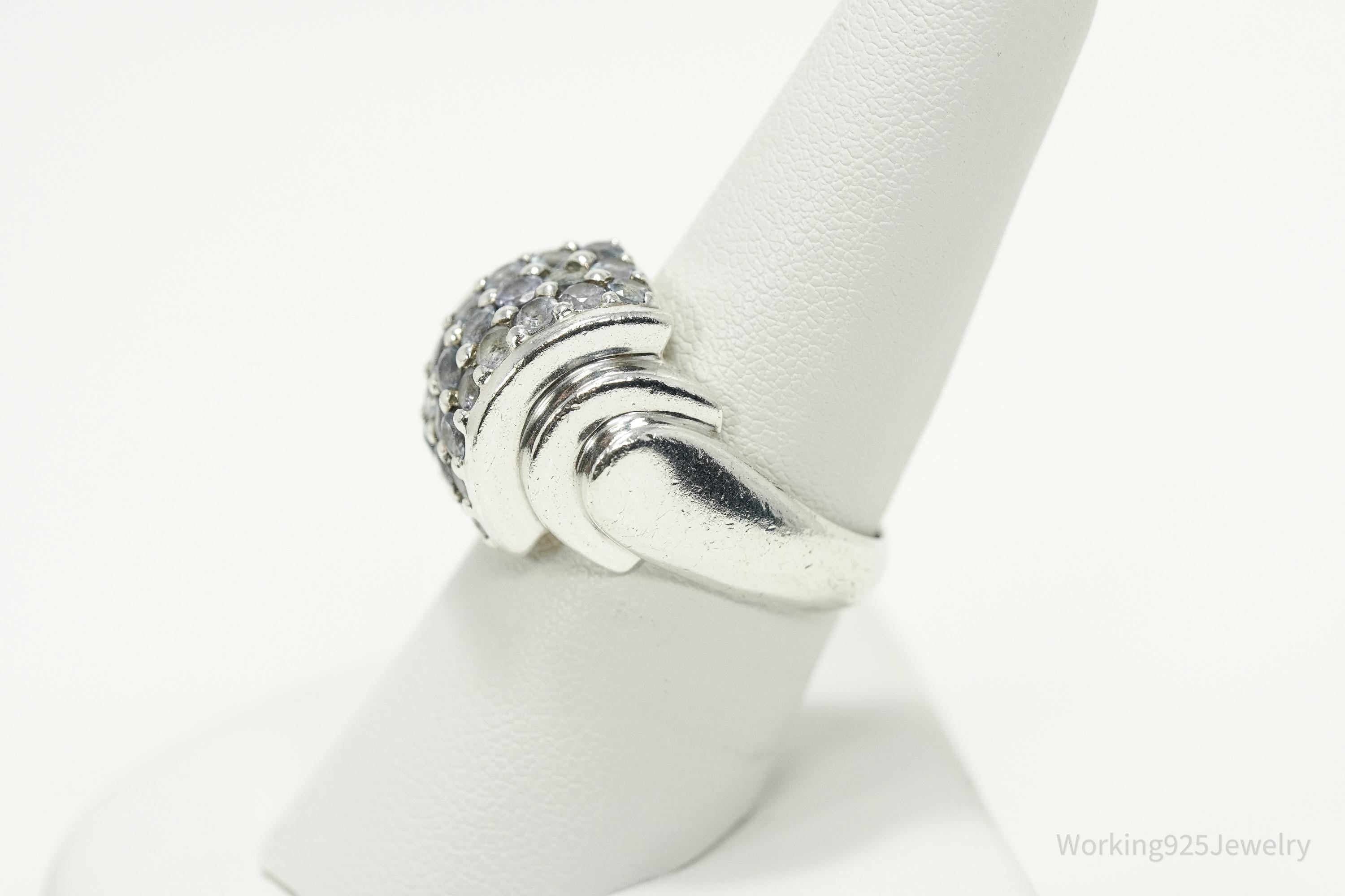 Vintage Iolite Sterling Silver Ring Size 8