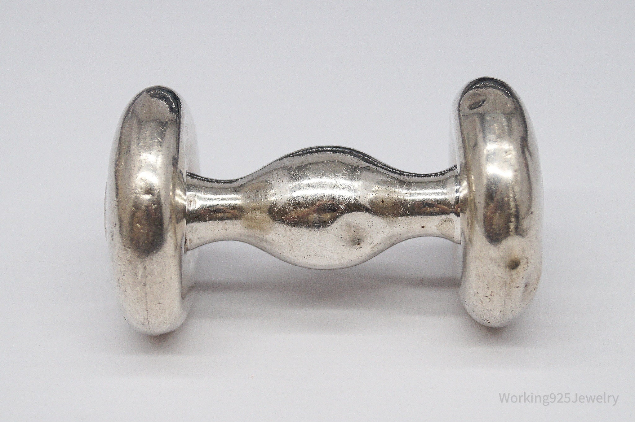 Antique Designer Towle Large Sterling Silver Baby Rattle