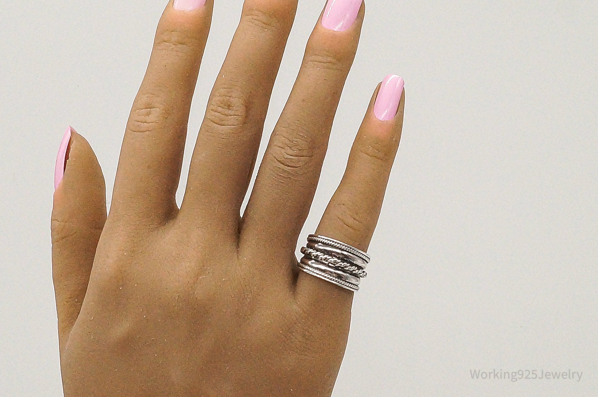 Vintage Designer Chapal-Zenray Sterling Silver Ring Size 5.75