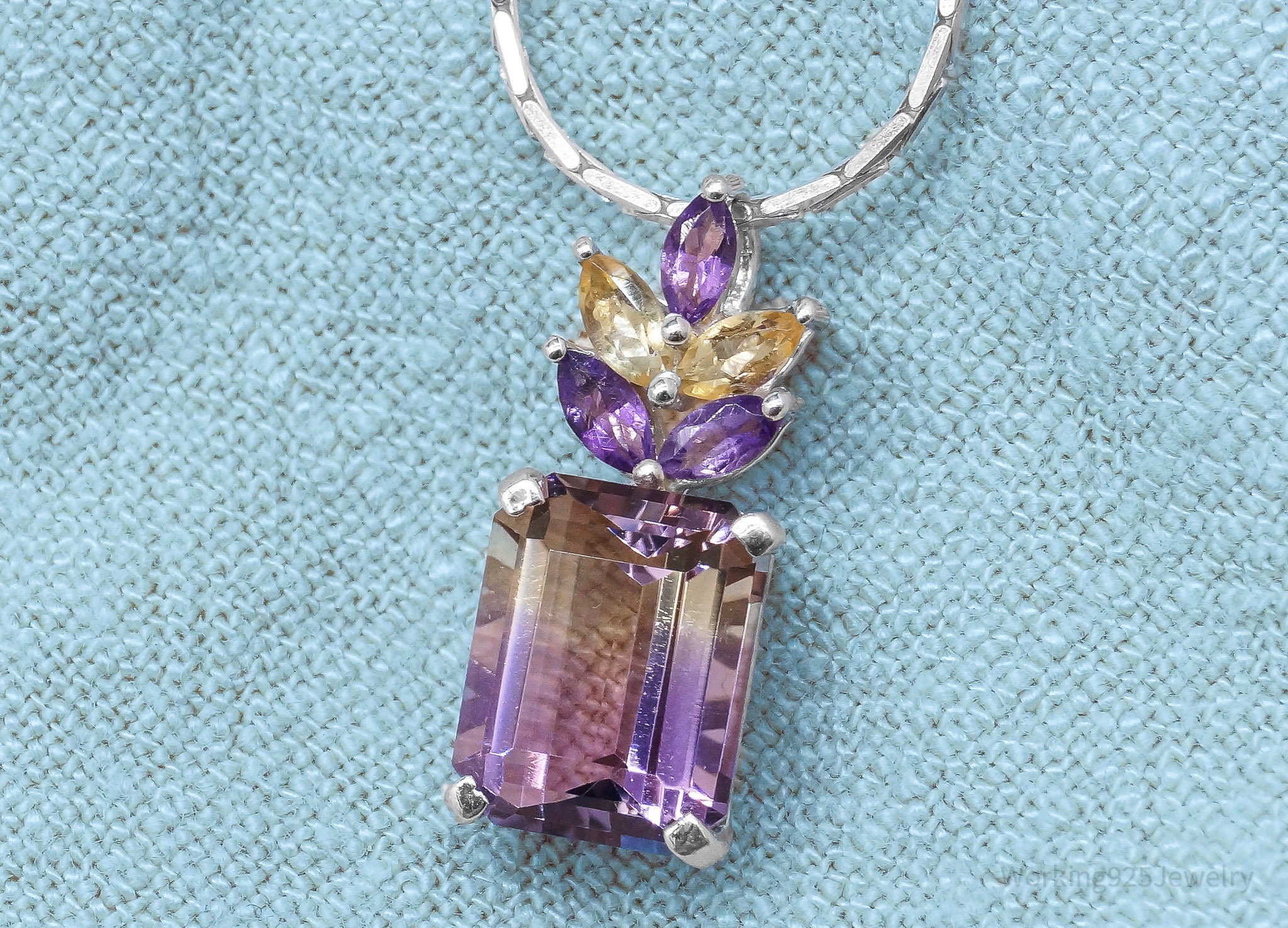 JTV's TGGC Ametrine Sterling Silver Necklace 20"