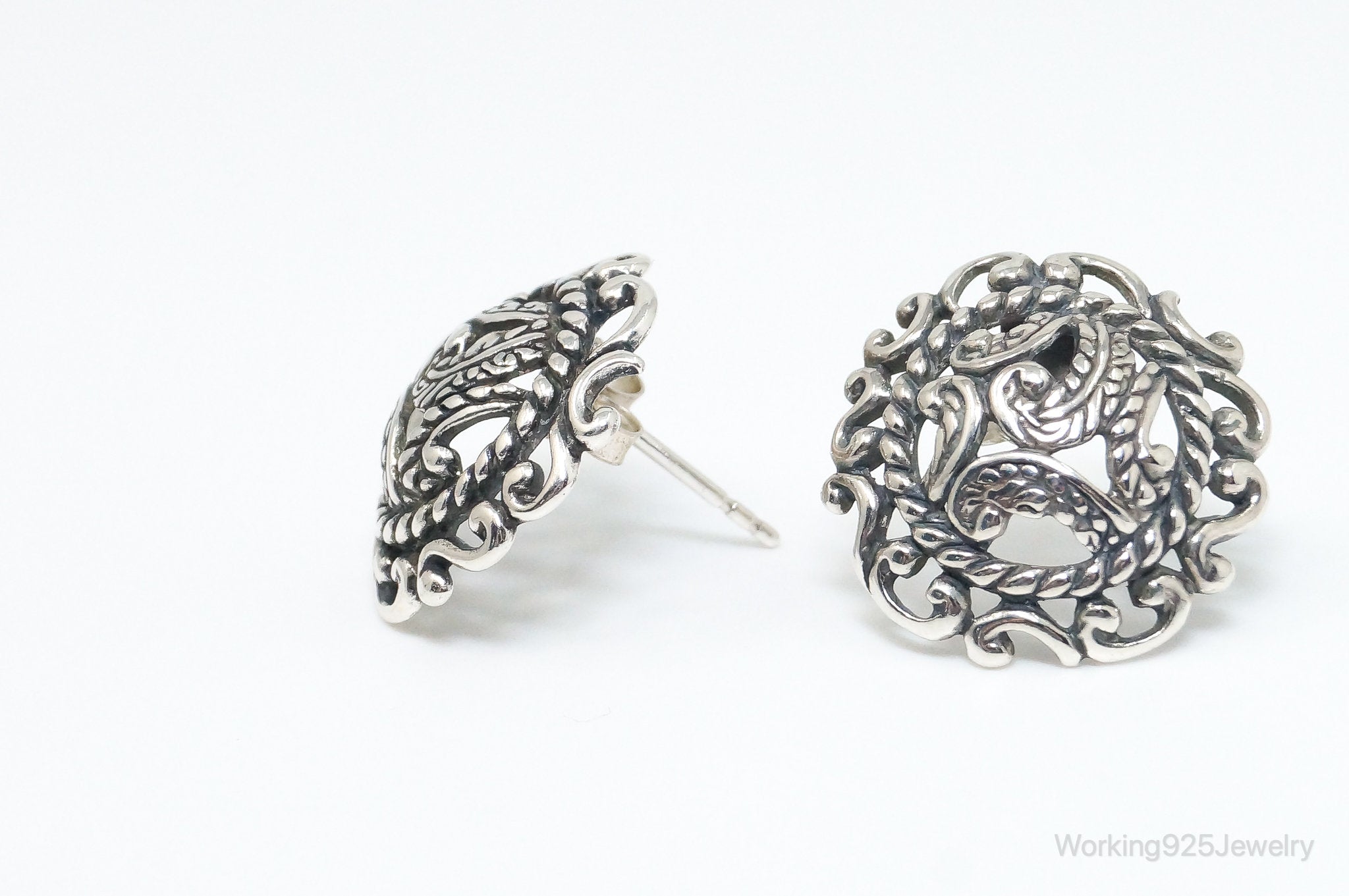 Native Designer Carolyn Pollack Relios Sterling Silver Earrings