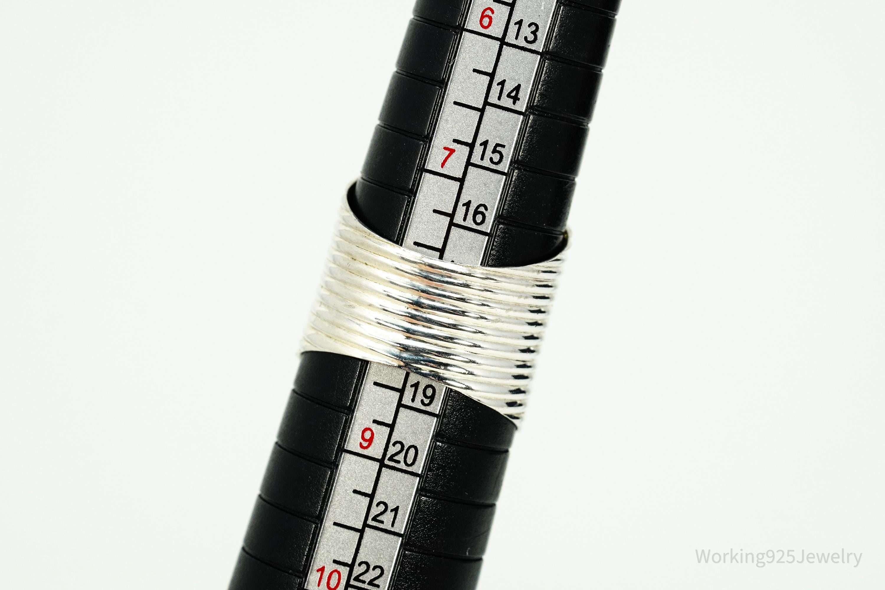 Vintage Amethyst Sterling Silver Ring - Size 8.25