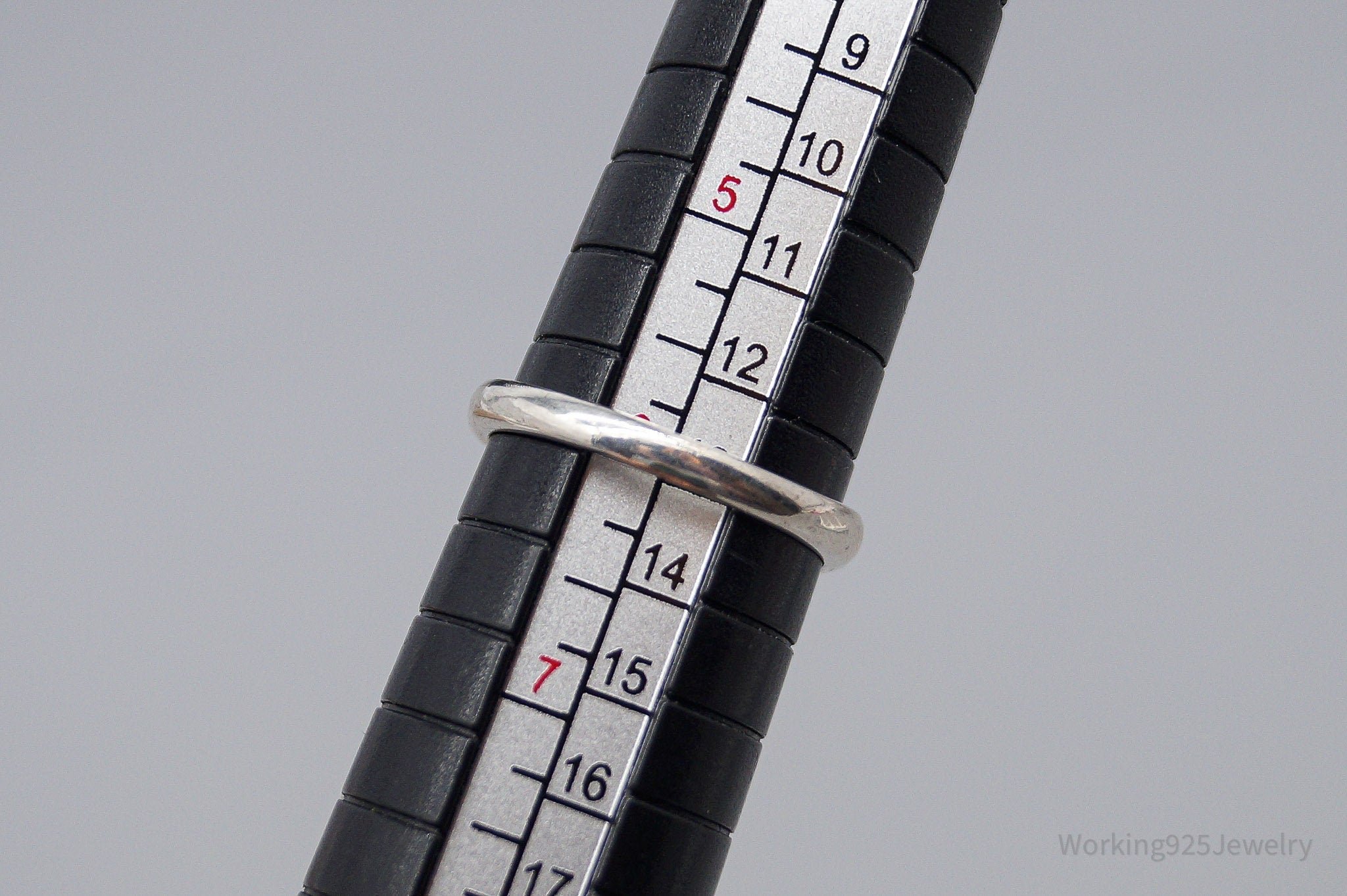 Vintage Blue Topaz Sterling Silver Ring - Size 6