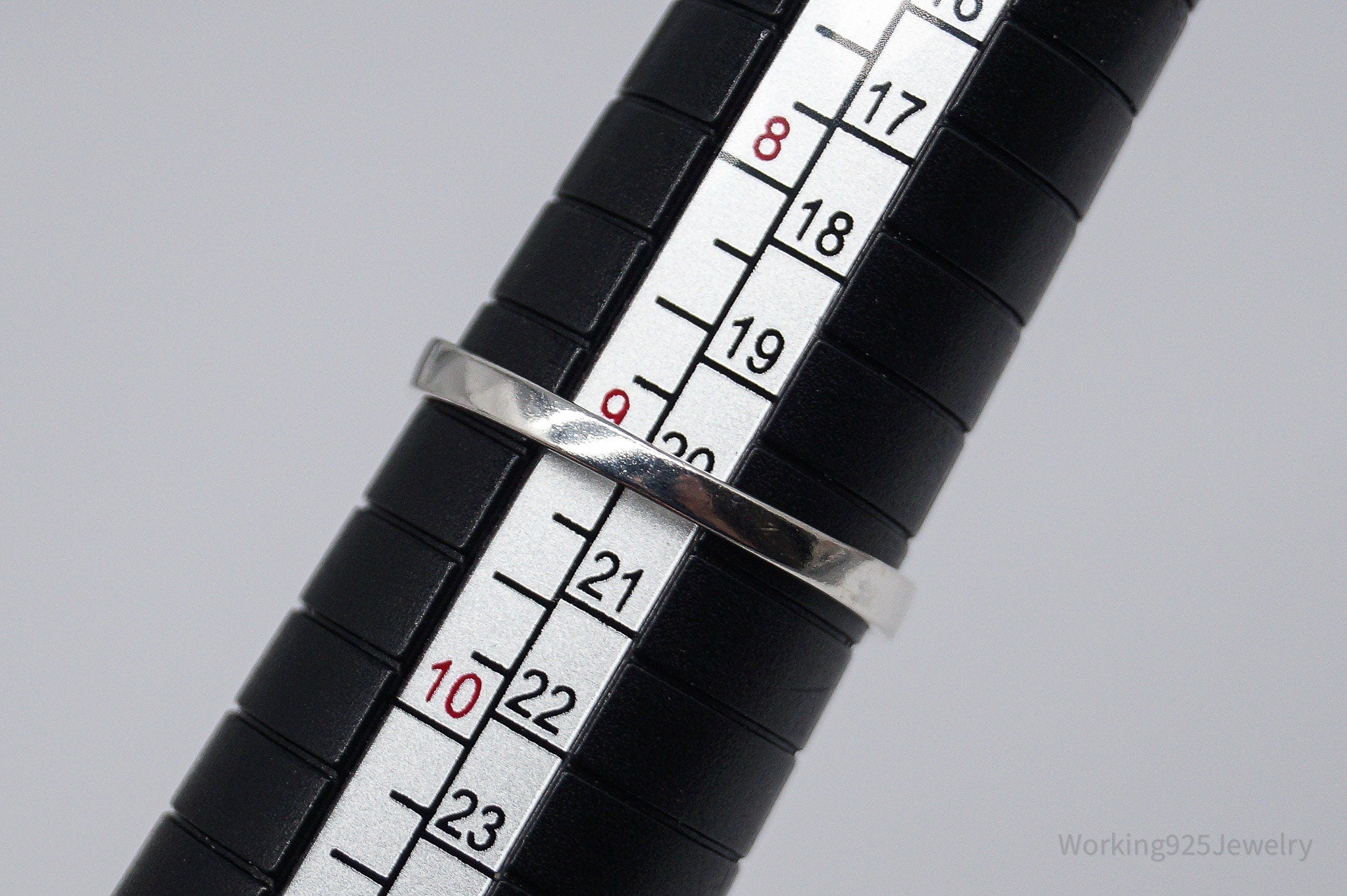 Vintage Heart Sterling Silver Ring - Size 9