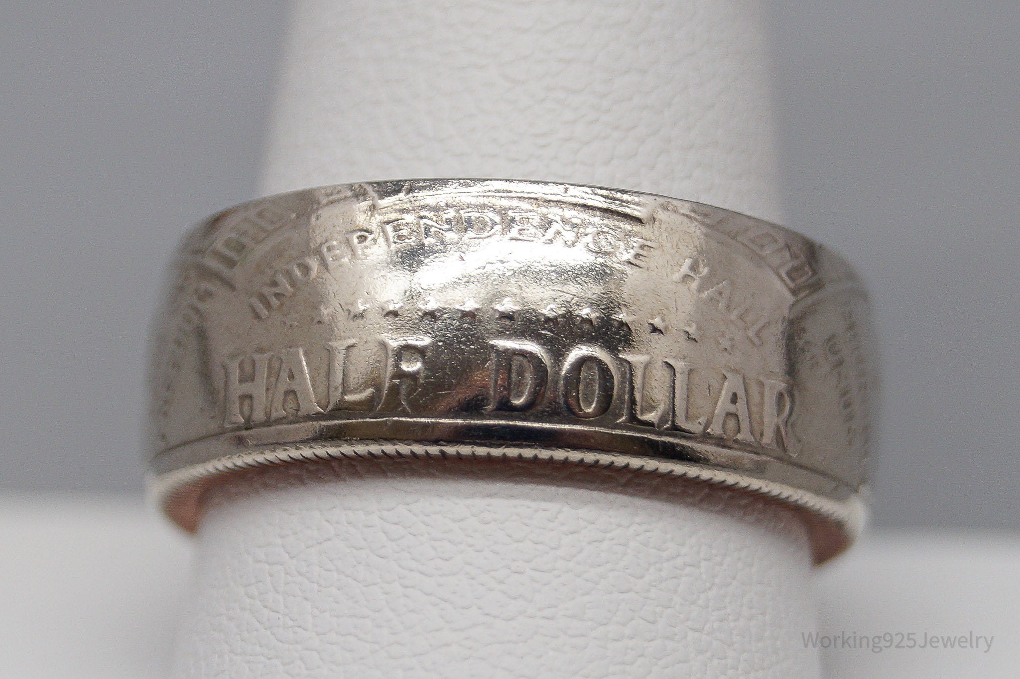 Vintage 1776 To 1976 Bicentennial Half Dollar Silver Ring - Size 11.25