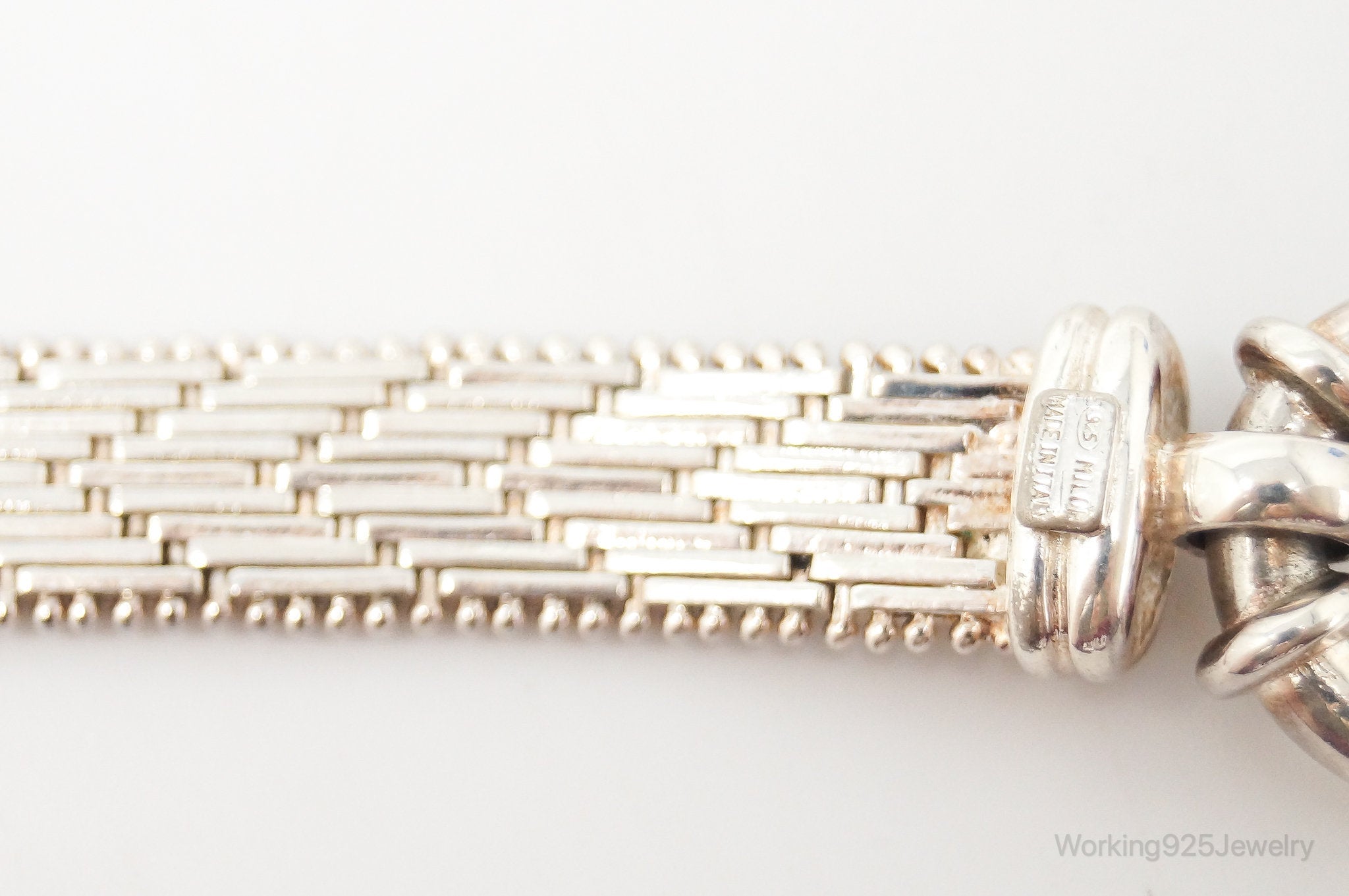 Vintage Italian Designer MILOR Sterling Silver Bracelet