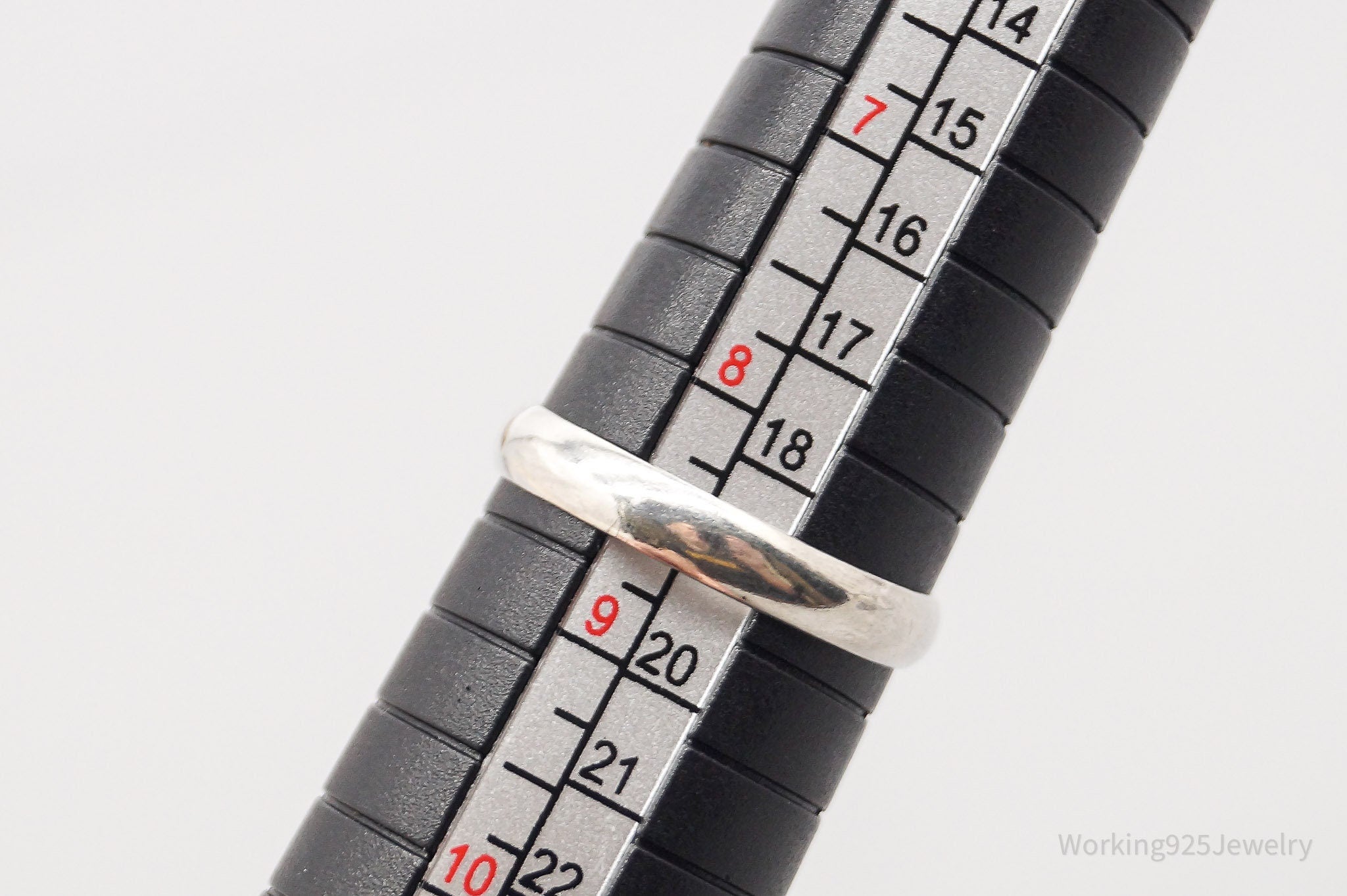 Vintage Mexico Faux Opal Modernist Style Sterling Silver Ring - Size 8.5