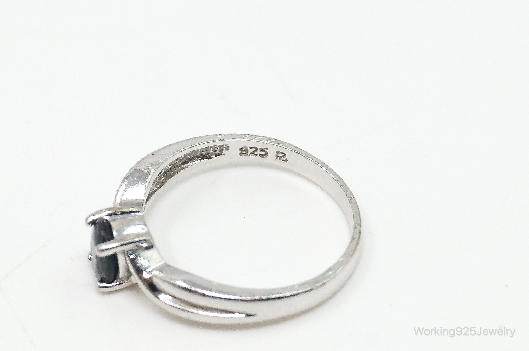 Designer Ross Simons Sapphire Sterling Silver Ring - Size 6