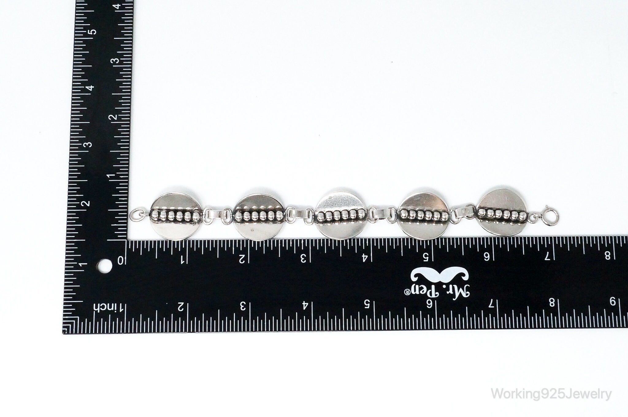 Vintage Modernist Style Sterling Silver Bracelet