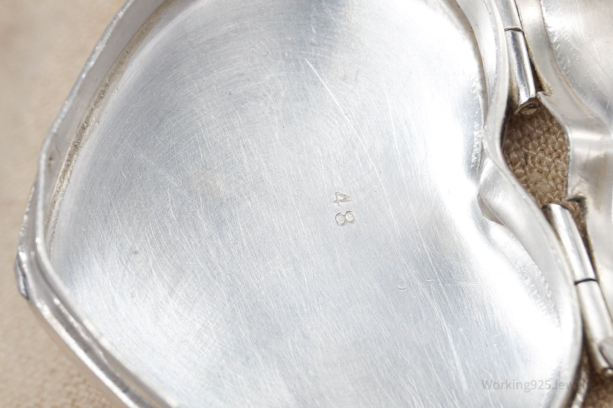 Rare Vintage Tiffany & Company Heart Shaped Sterling Silver Box