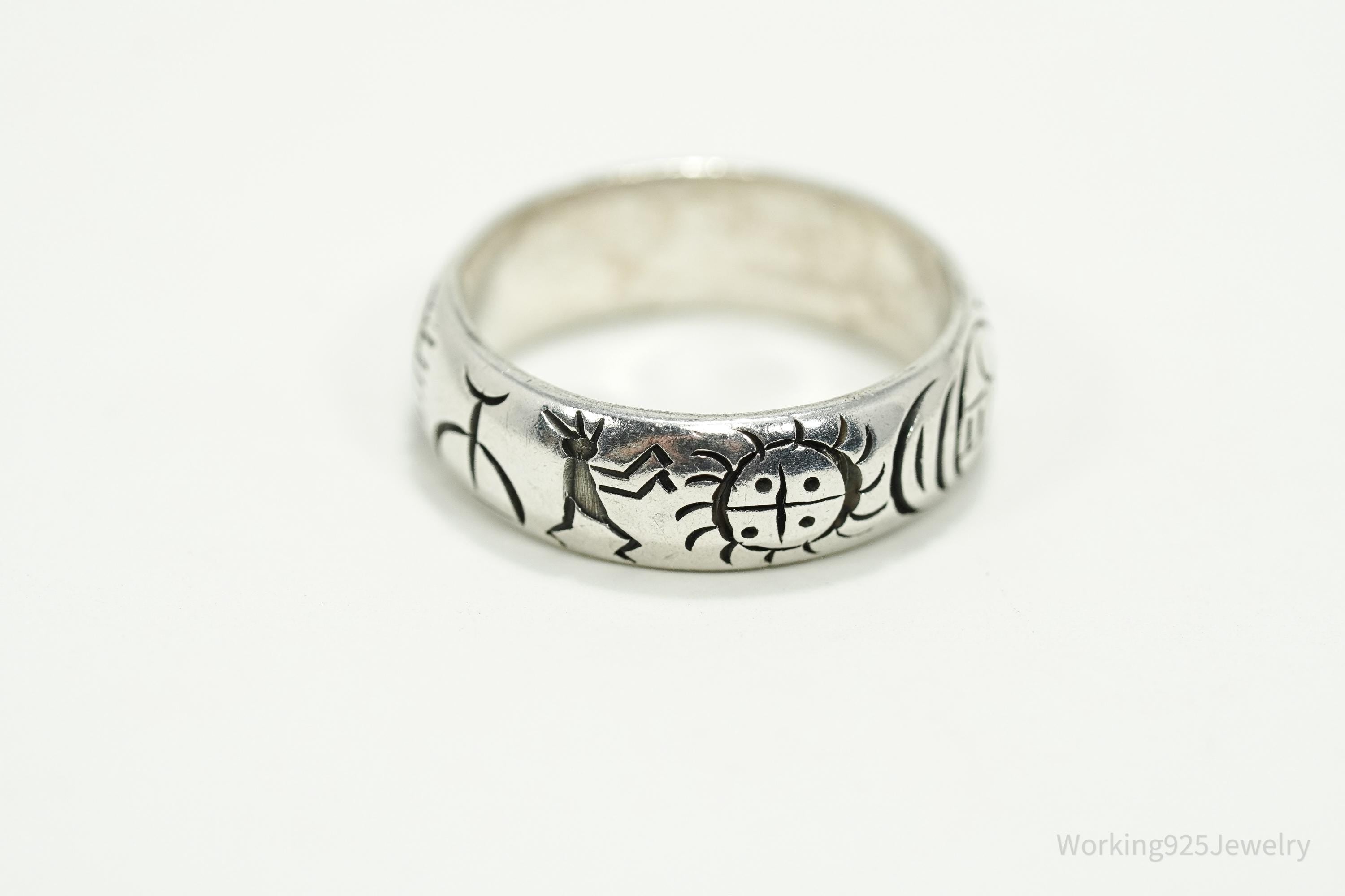 Vintage Berber Sterling Silver Ring Size 7.25