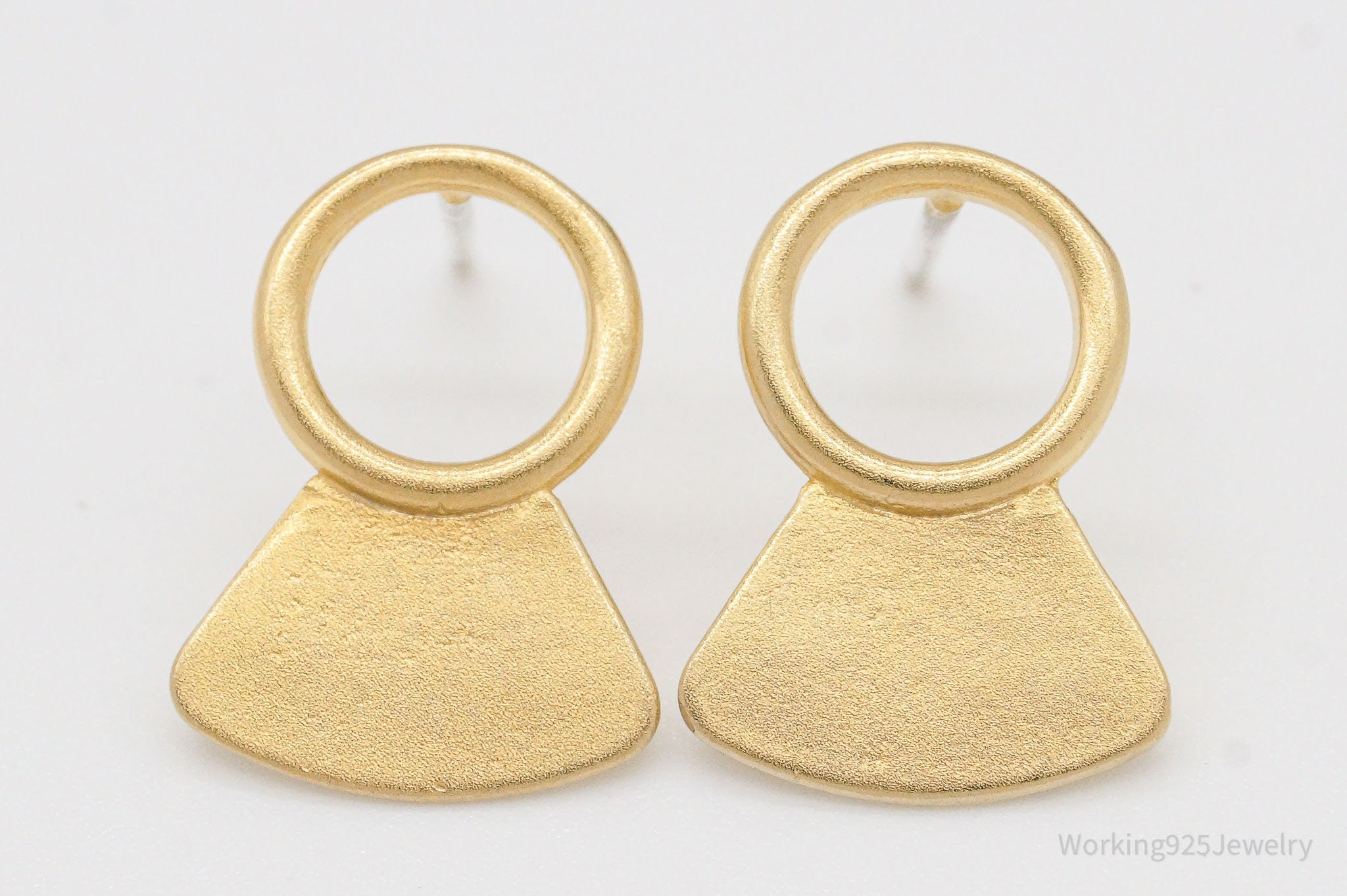 Designer Betsy & Iya 14K Gold Filled Sterling Silver Post Earrings