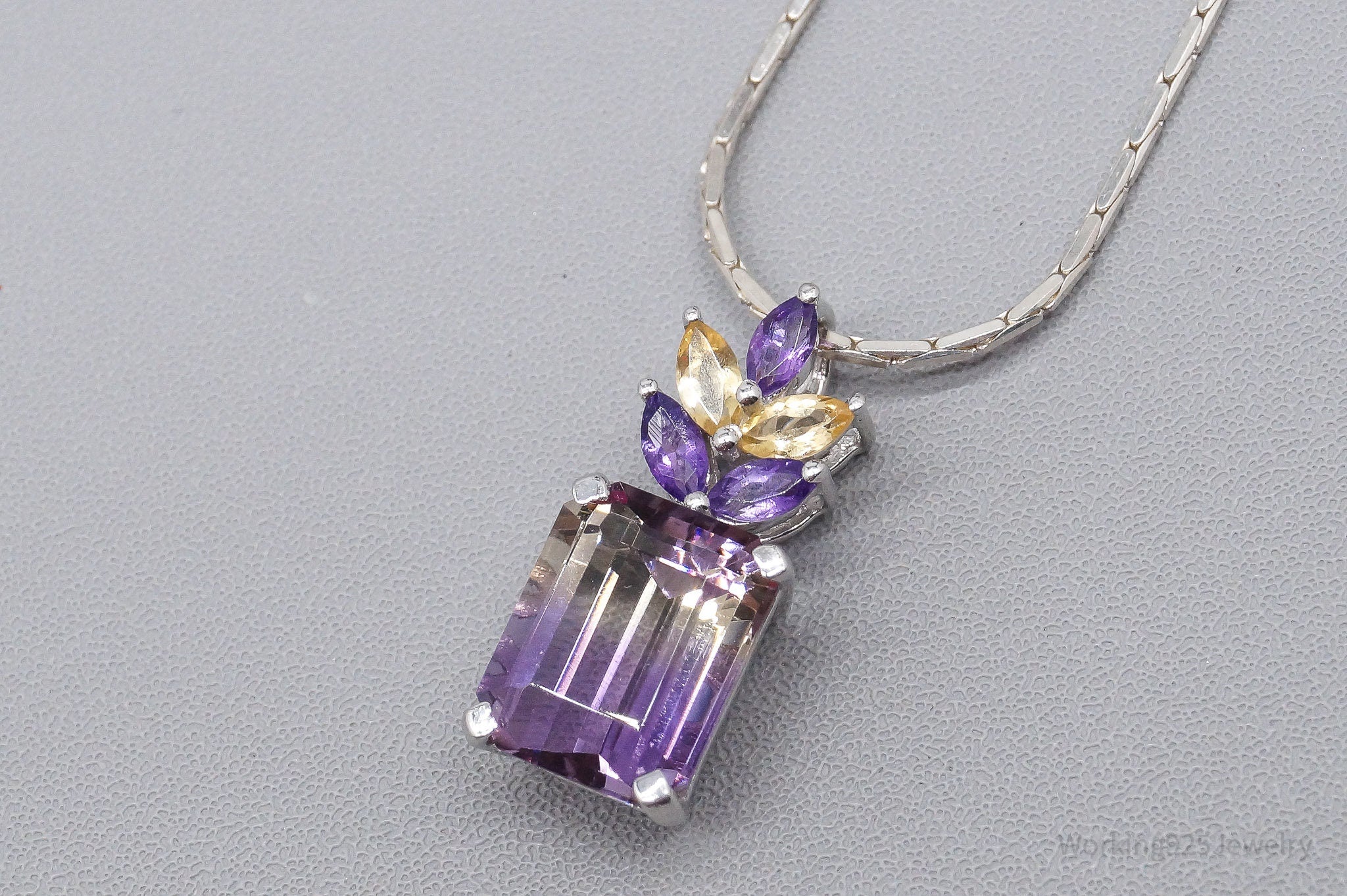 JTV's TGGC Ametrine Sterling Silver Necklace 20"