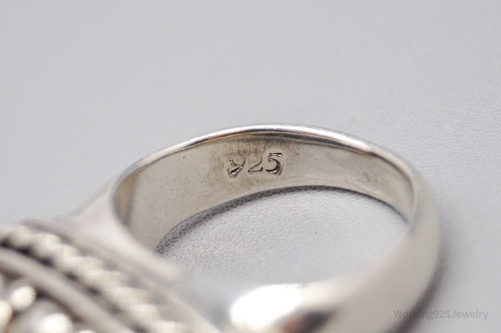 Vintage Puffy Swirls & Scrolls Sterling Silver Ring - Size 6