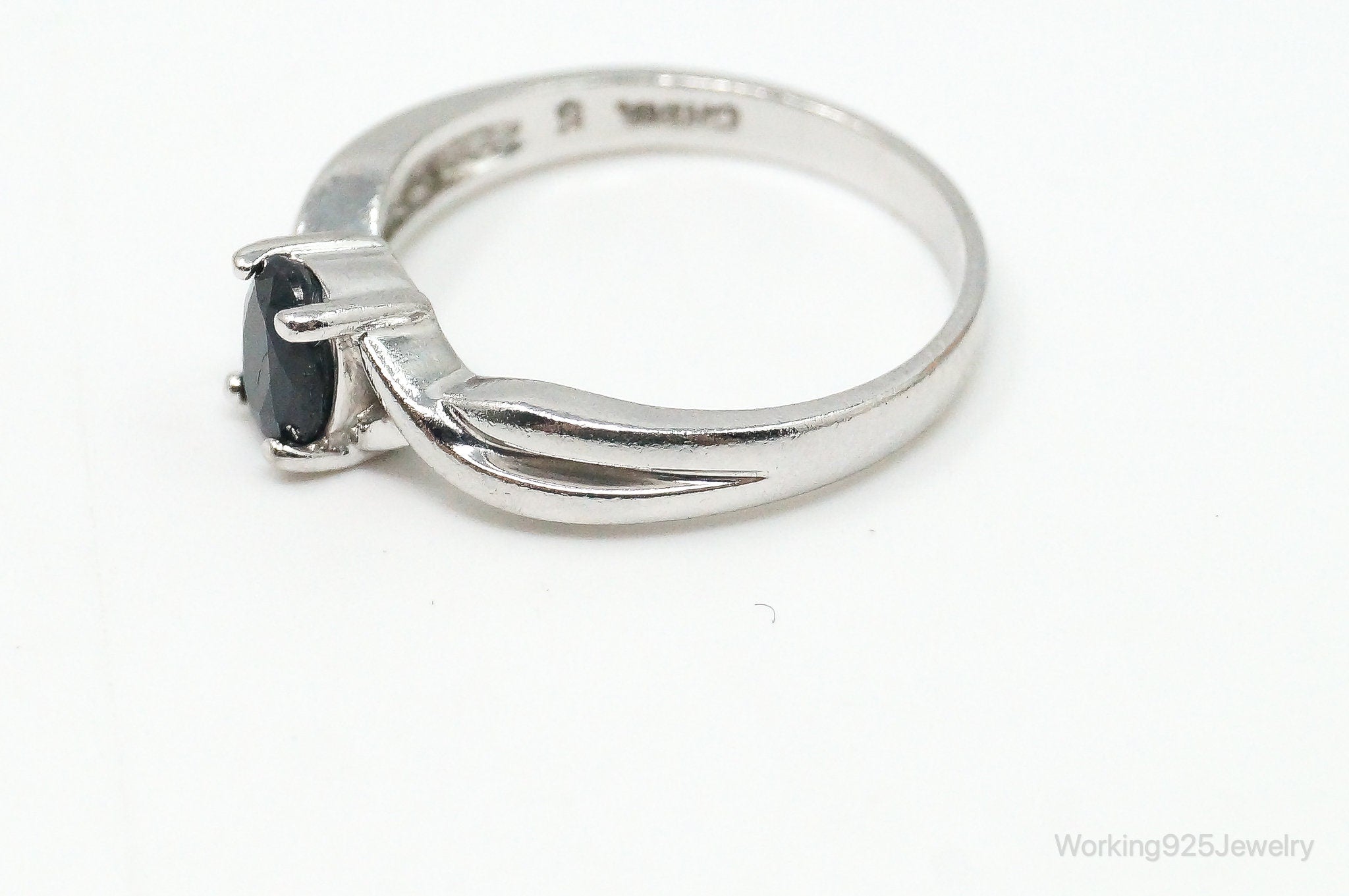 Designer Ross Simons Sapphire Sterling Silver Ring - Size 6