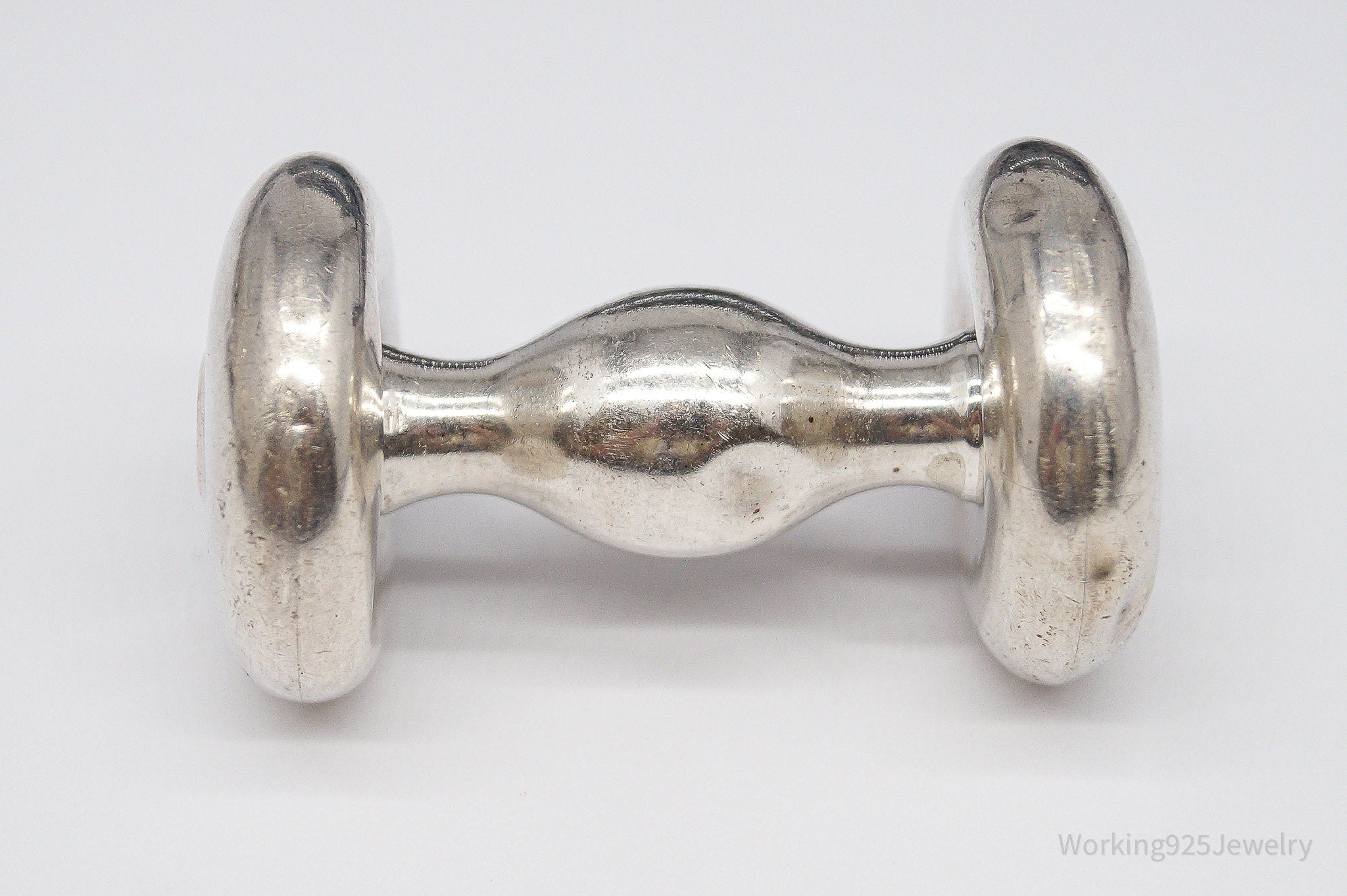 Antique Designer Towle Large Sterling Silver Baby Rattle