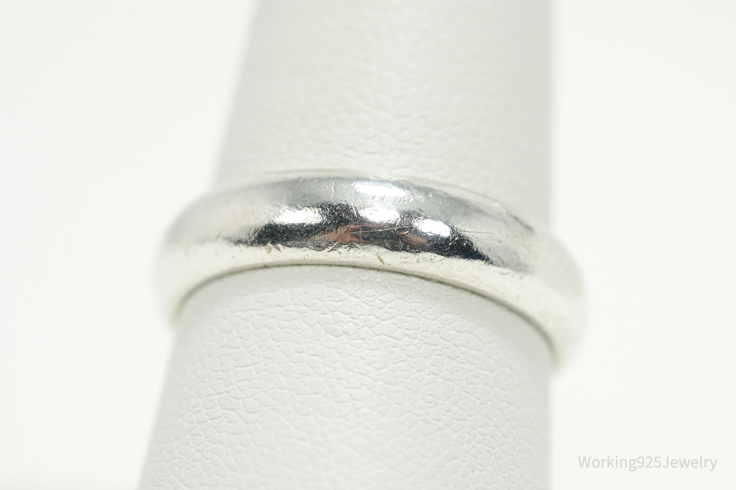 Vintage Sterling Silver Band Ring - Size 8.75