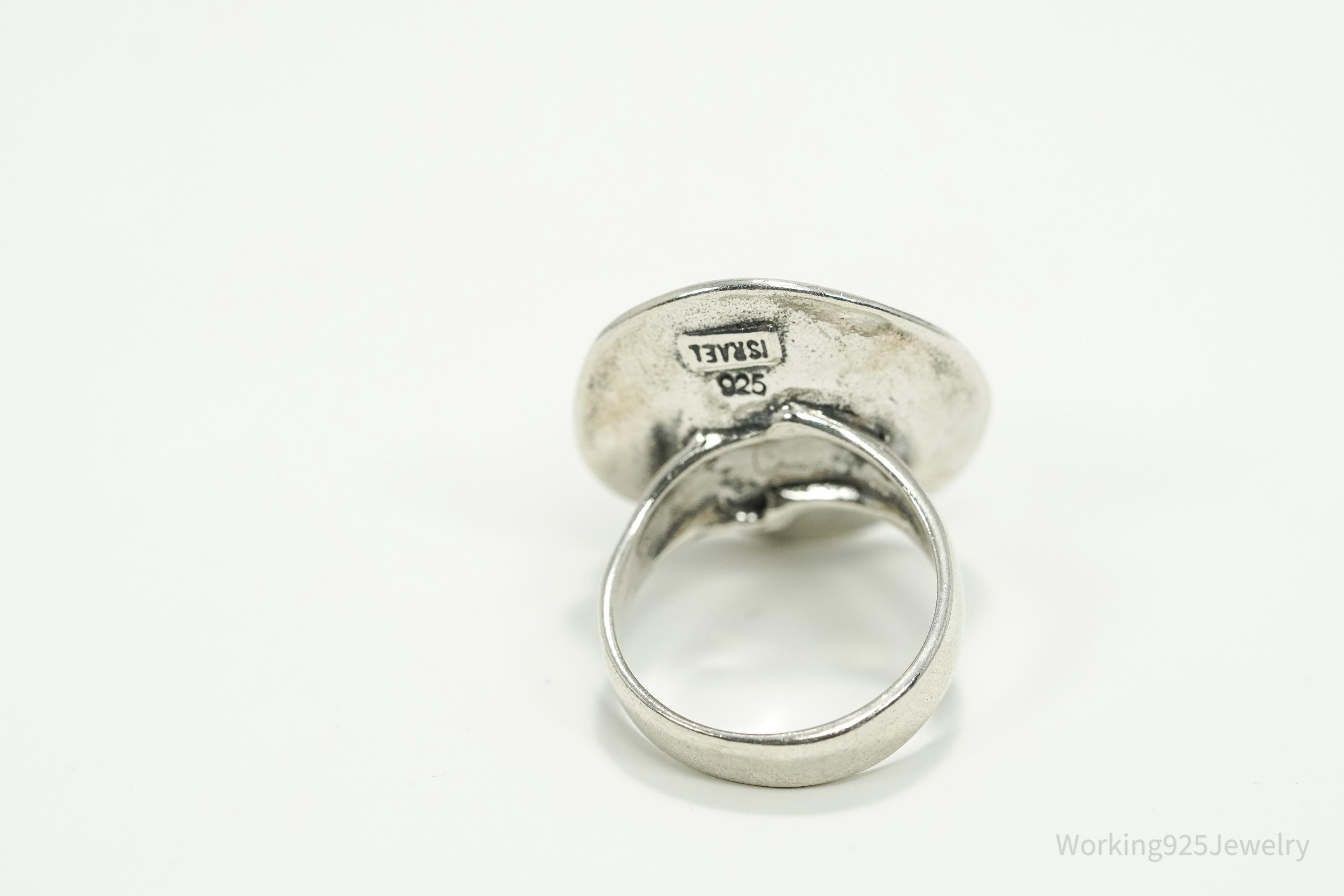 Vintage Silpada Retired Pearl Sterling Silver Ring - Size 6.25