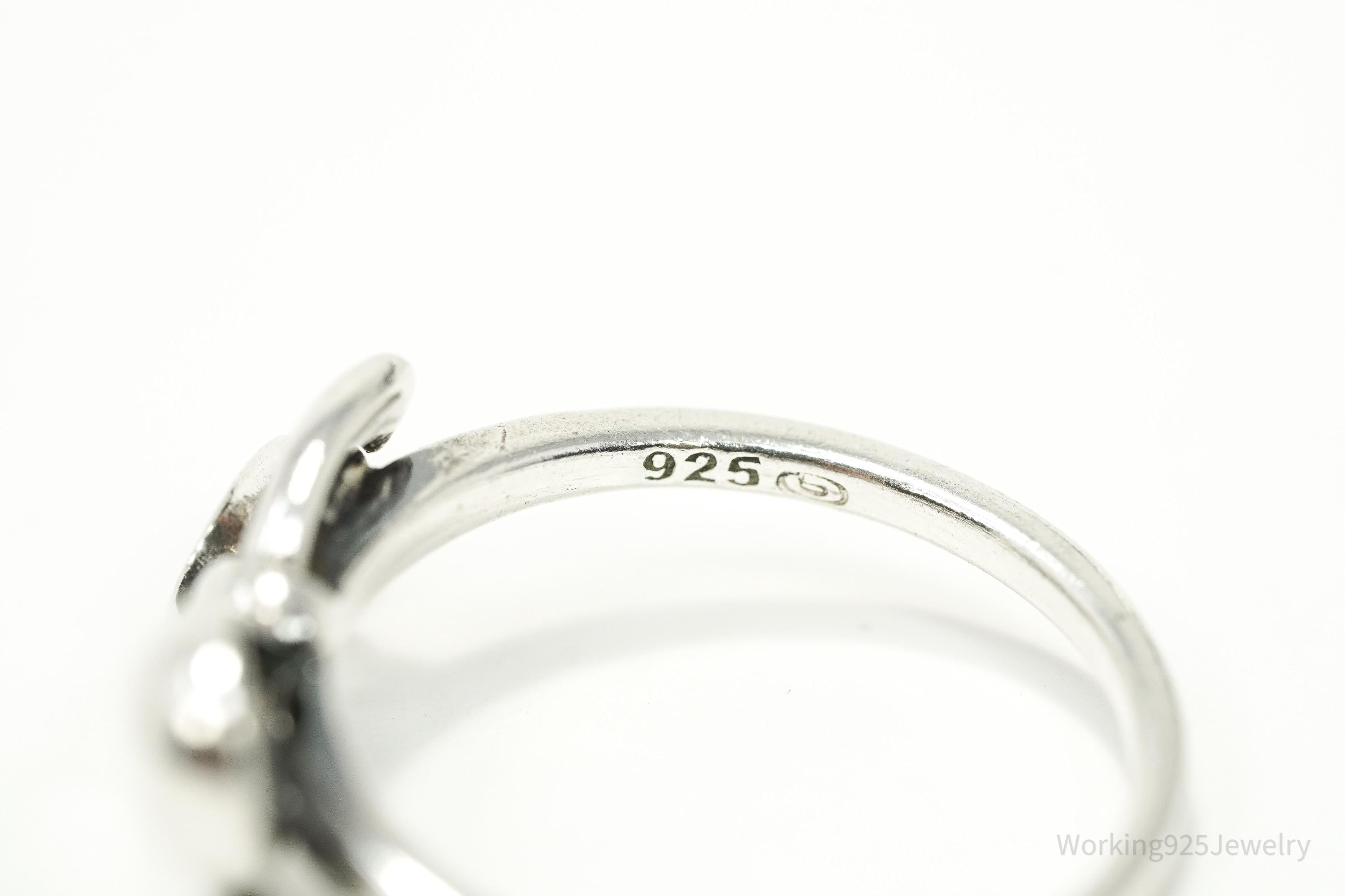 Vintage Bow Sterling Silver Ring - Size 5