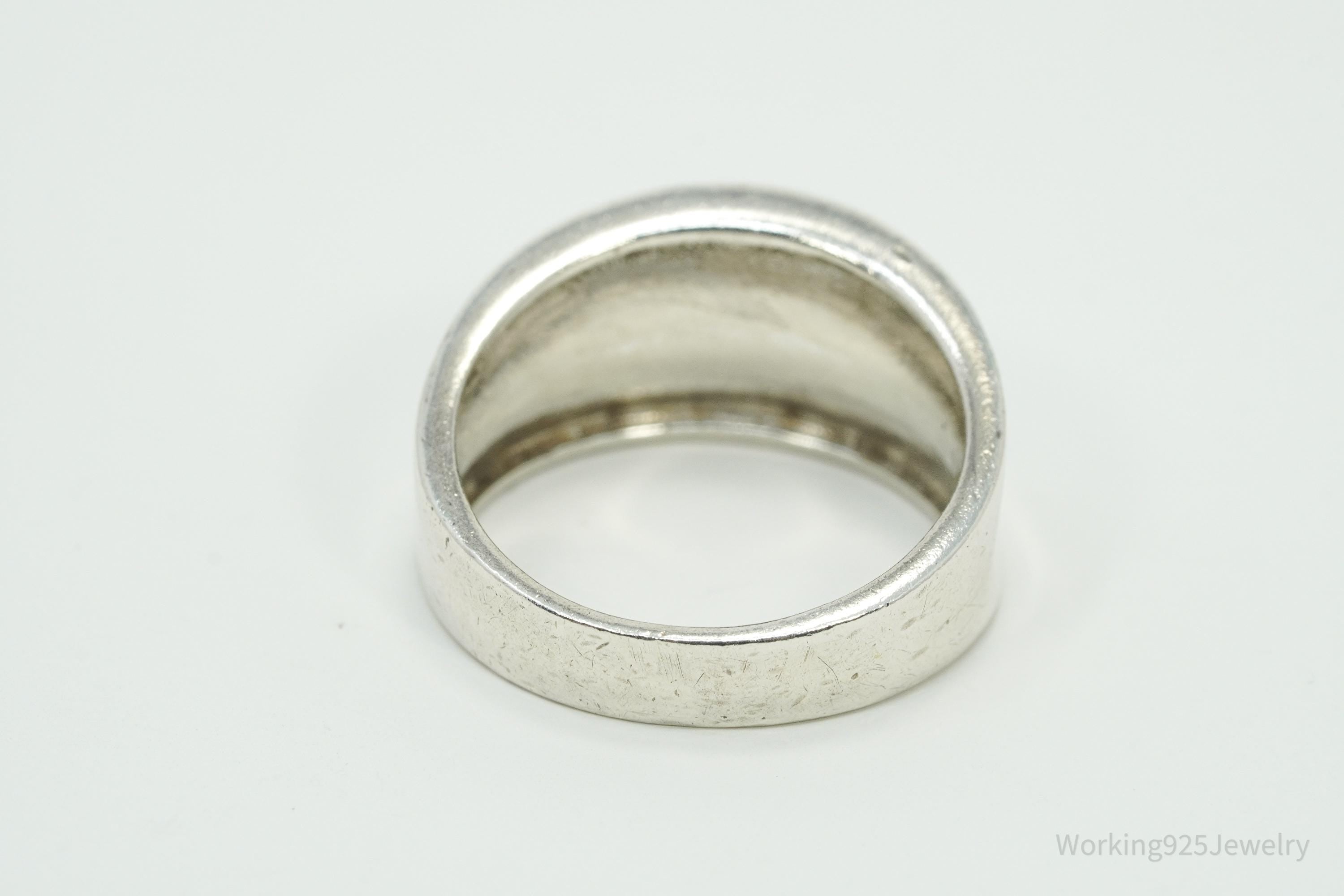 Vintage ALX Sterling Silver Band Ring - Size 10