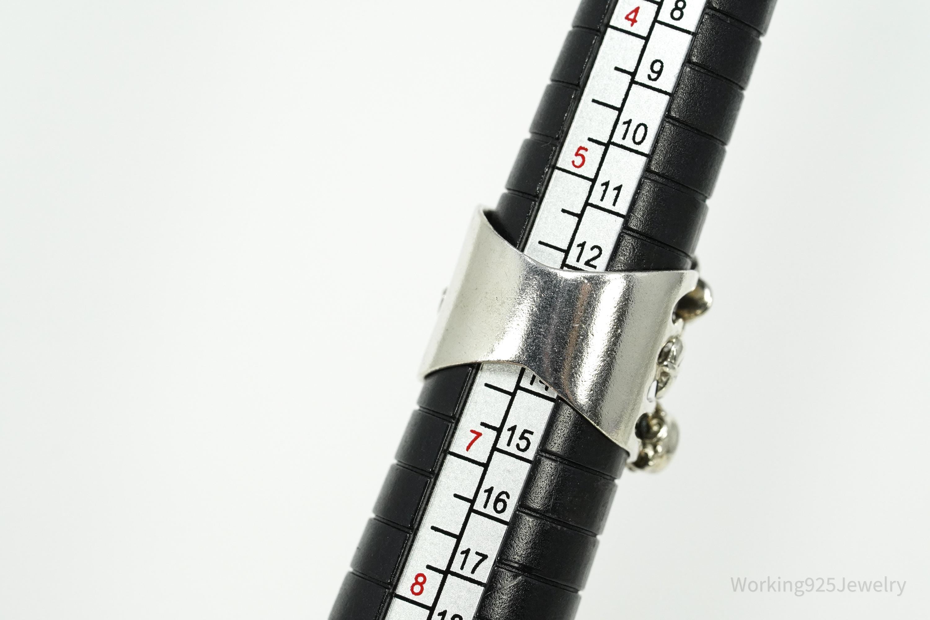 Vintage Janice Girardi Blue Topaz Sterling Silver Ring - Size 6.25