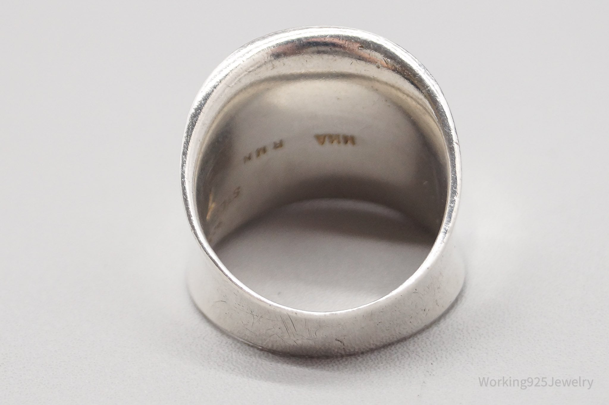 Vintage Metropolitan Museum of Art Sterling Silver Band Ring - Size 7