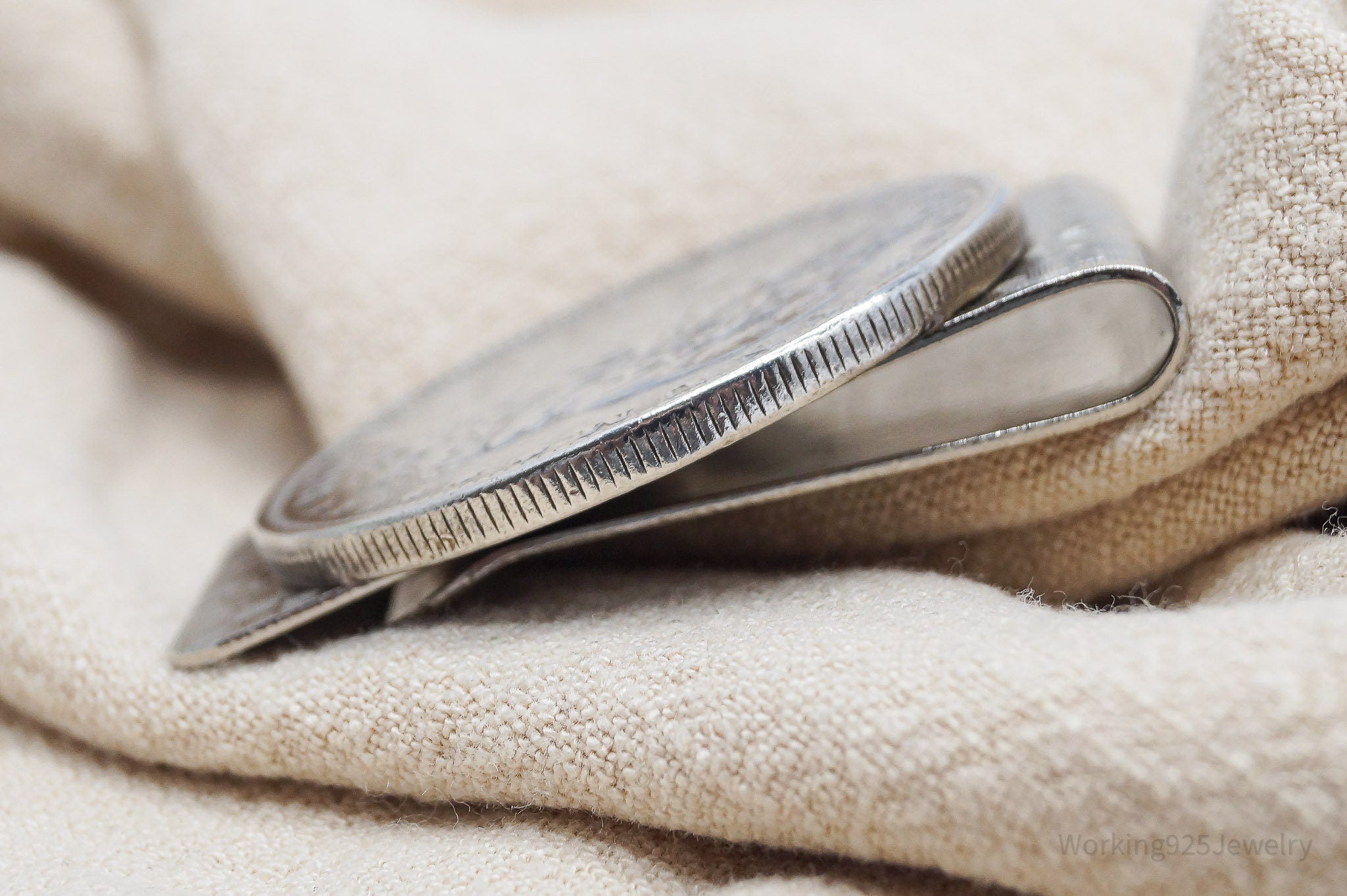 Antique 1881 Morgan Silver Dollar Coin Silver Money Clip
