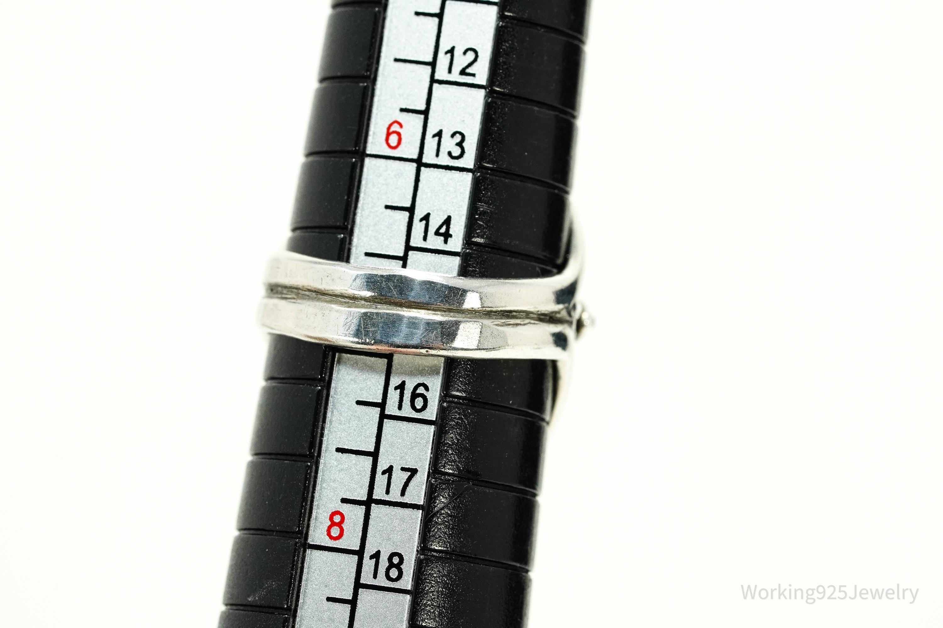 Vintage Jasper Sterling Silver Ring - Size 7