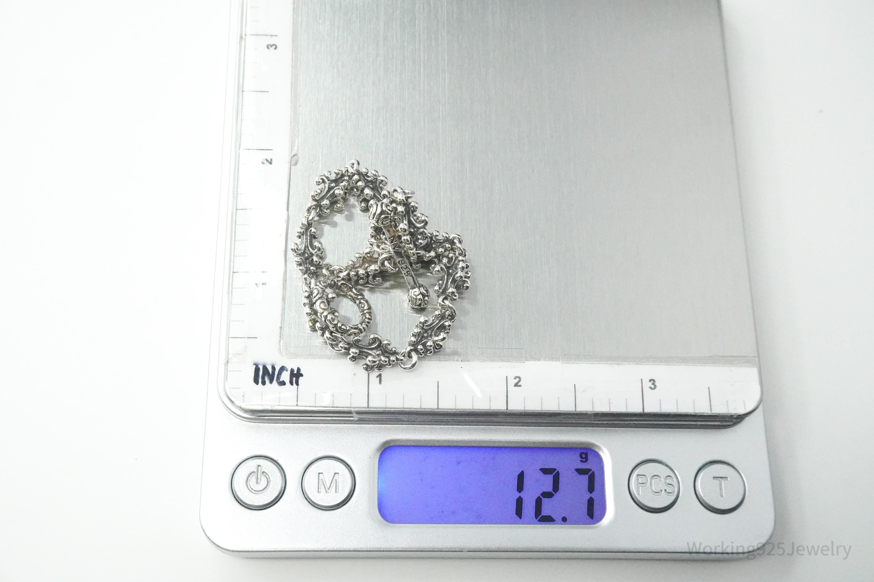 Novica Indonesia NV Balinese Crest Sterling Silver Toggle Bracelet - 7 5/8"