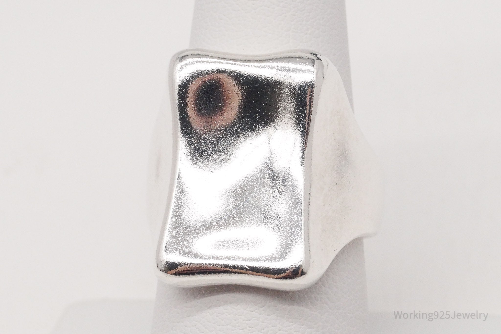 Vintage Designer RLM Studio Modernist Sterling Silver Ring - Size 7.75