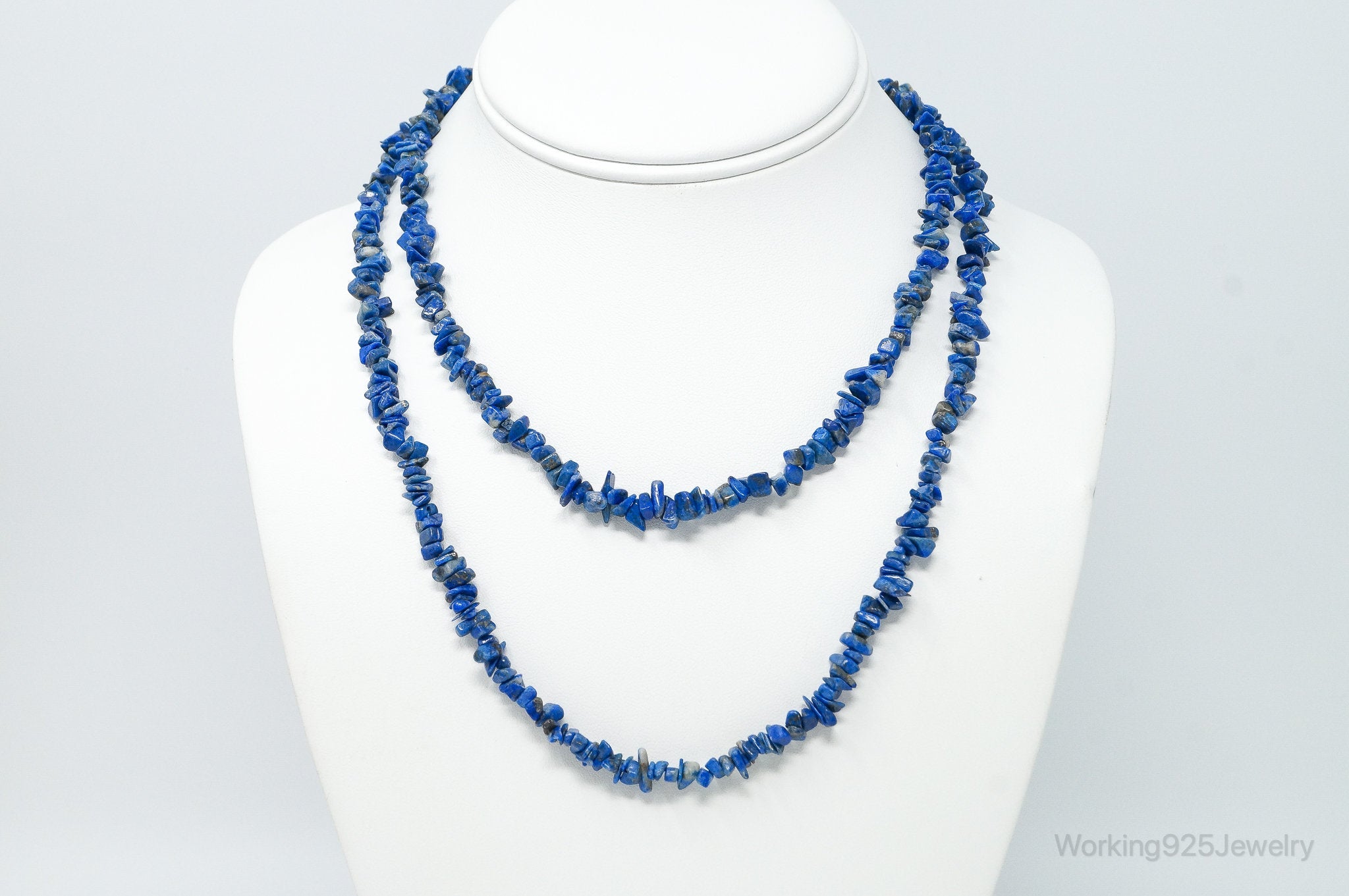 Vintage Southwestern Lapis Lazuli Beads Necklace