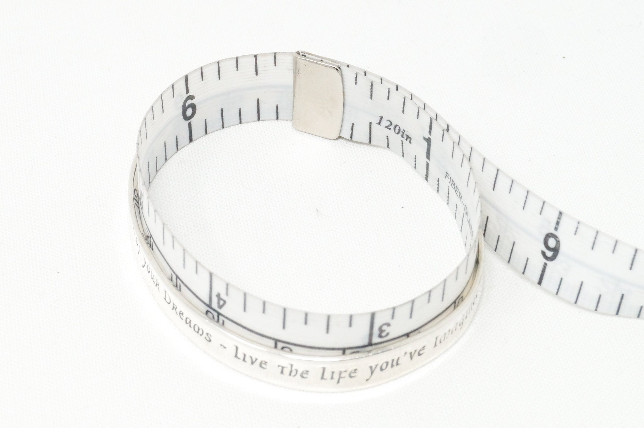 Vintage New York Designer Laurel Elliot Quote Sterling Silver Cuff Bracelet