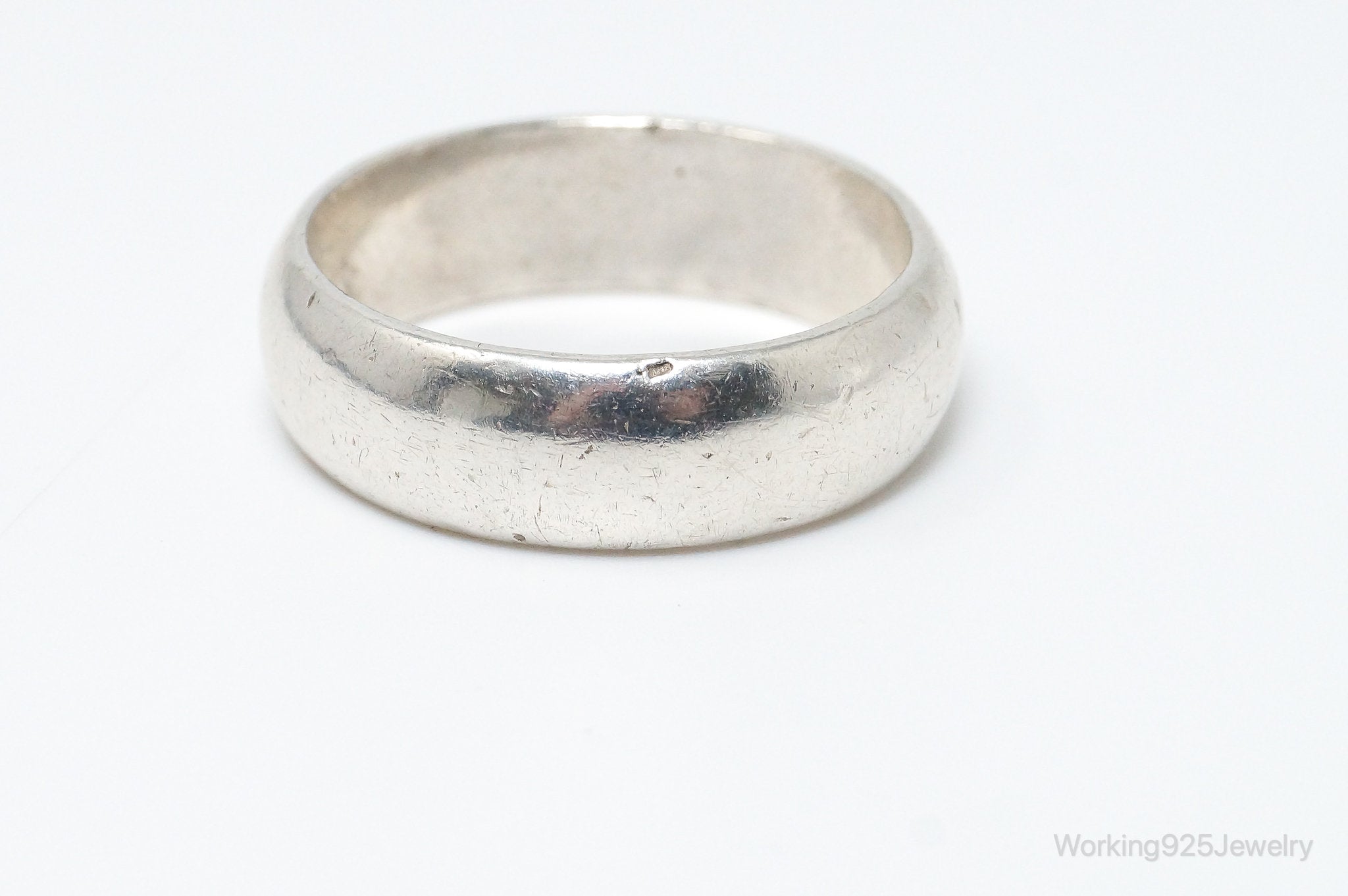 Vintage Sterling Silver Modern Band Ring - Size 11