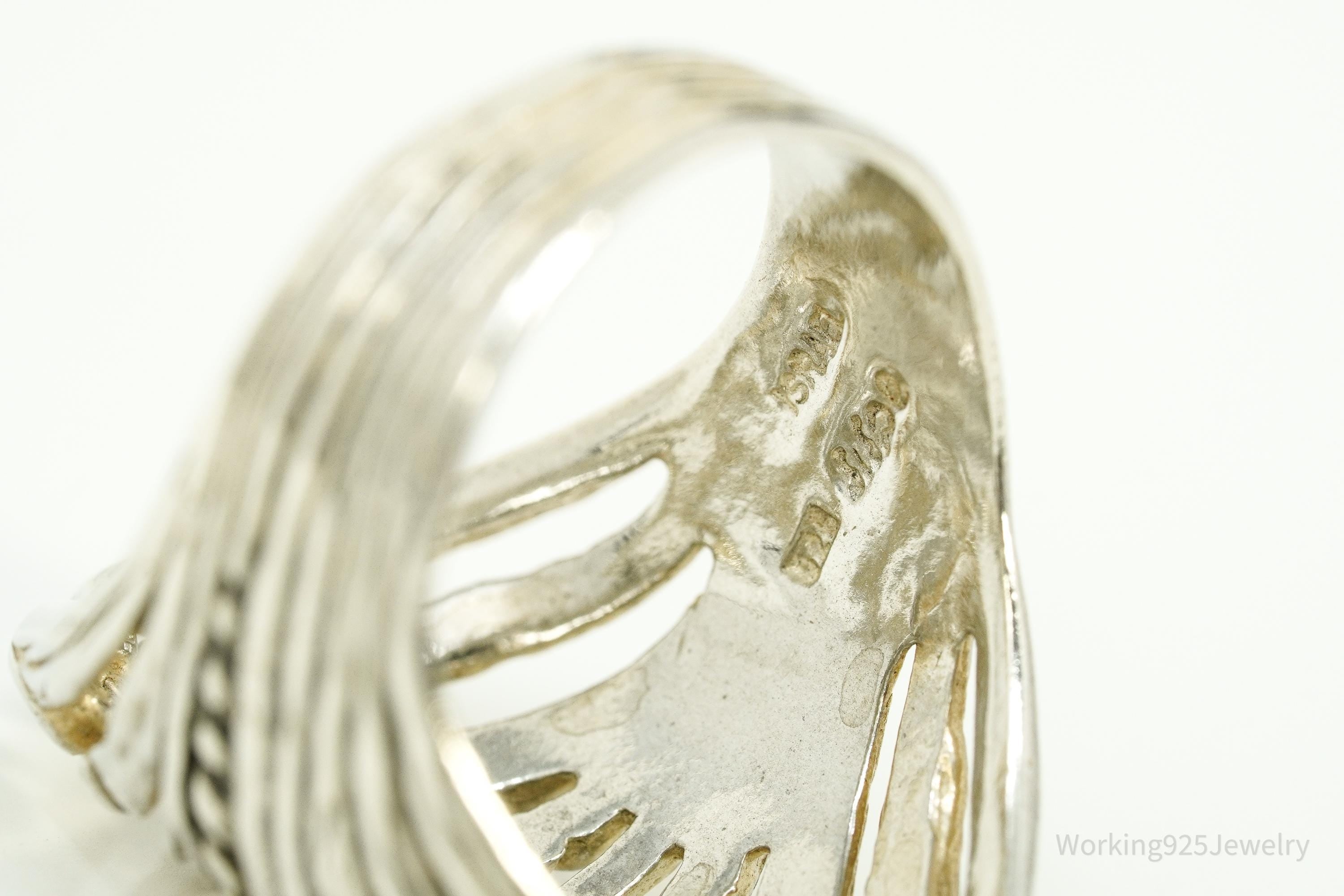 Vintage Israel Shablool Didae Sterling Silver Ring - Size 9.5