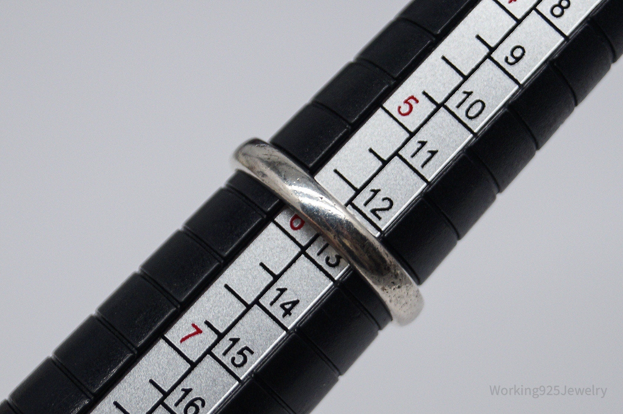 Vintage Handmade Native American Turquoise Sterling Silver Ring - Size 5.75