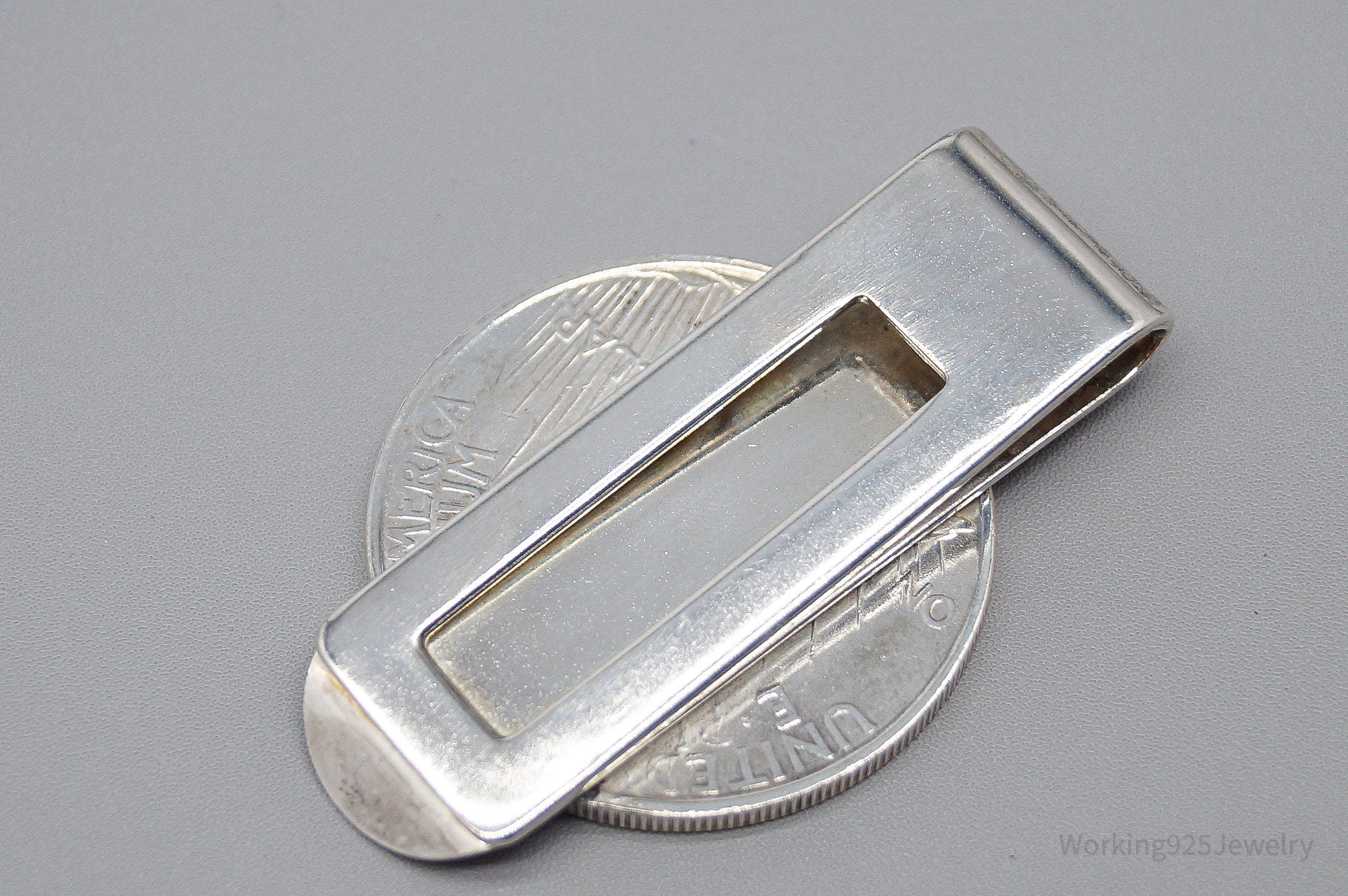 Antique 1922 Peace Silver Dollar Coin Silver Money Clip