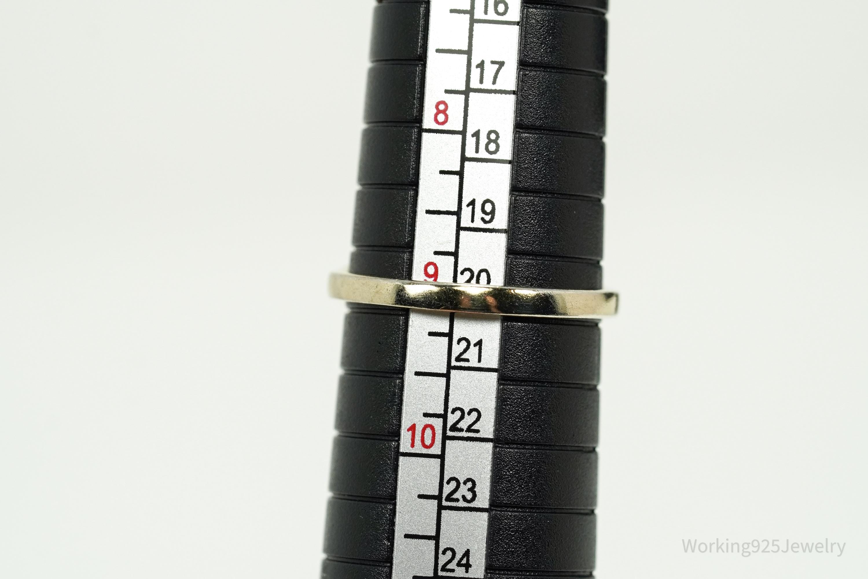 Designer Michael Valitutti Cubic Zirconia 14K Gold Over Sterling Silver Ring - Size 9