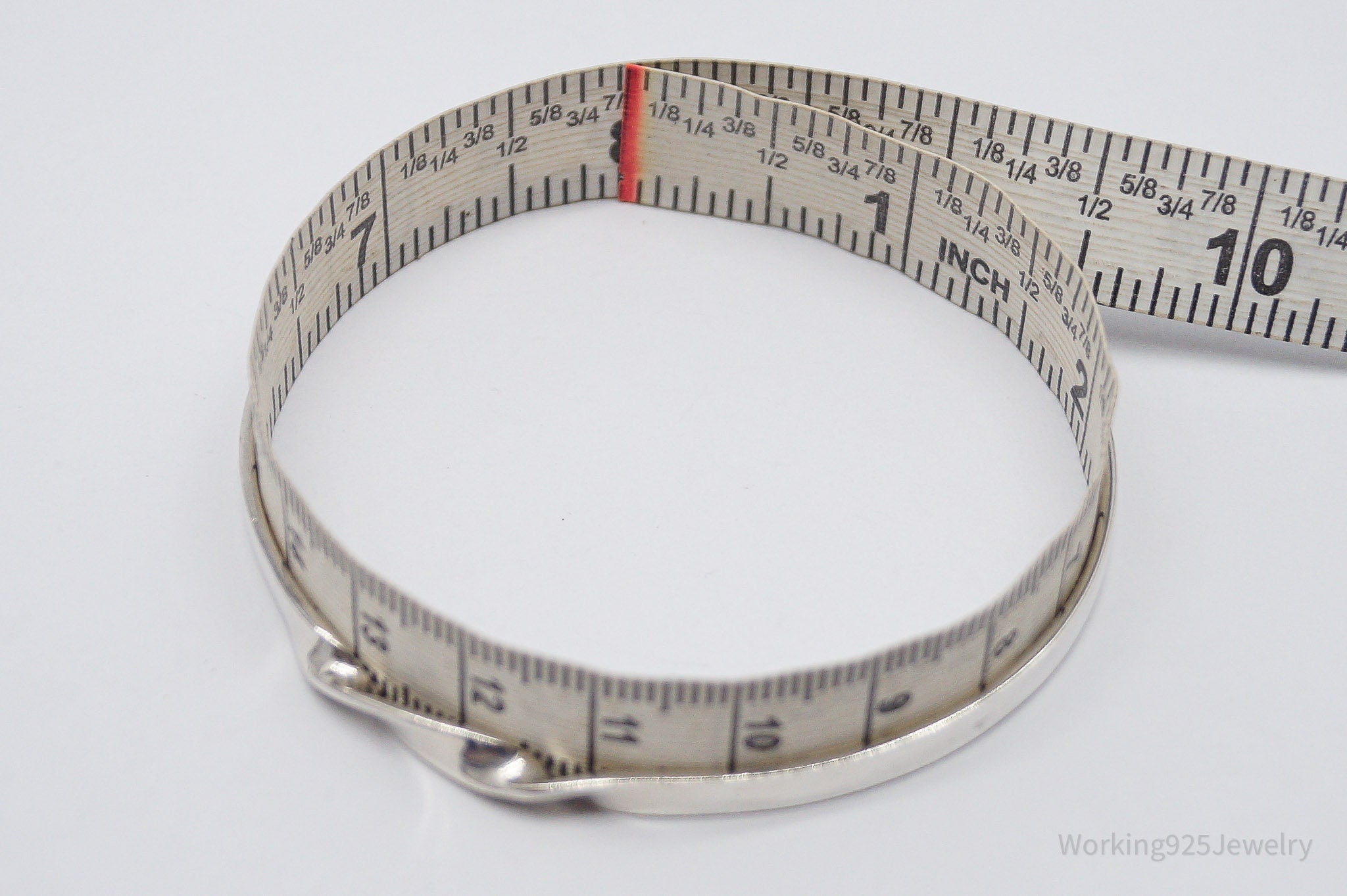 Vintage London Maker SGC Modernist Style Sterling Silver Bracelet - 8"