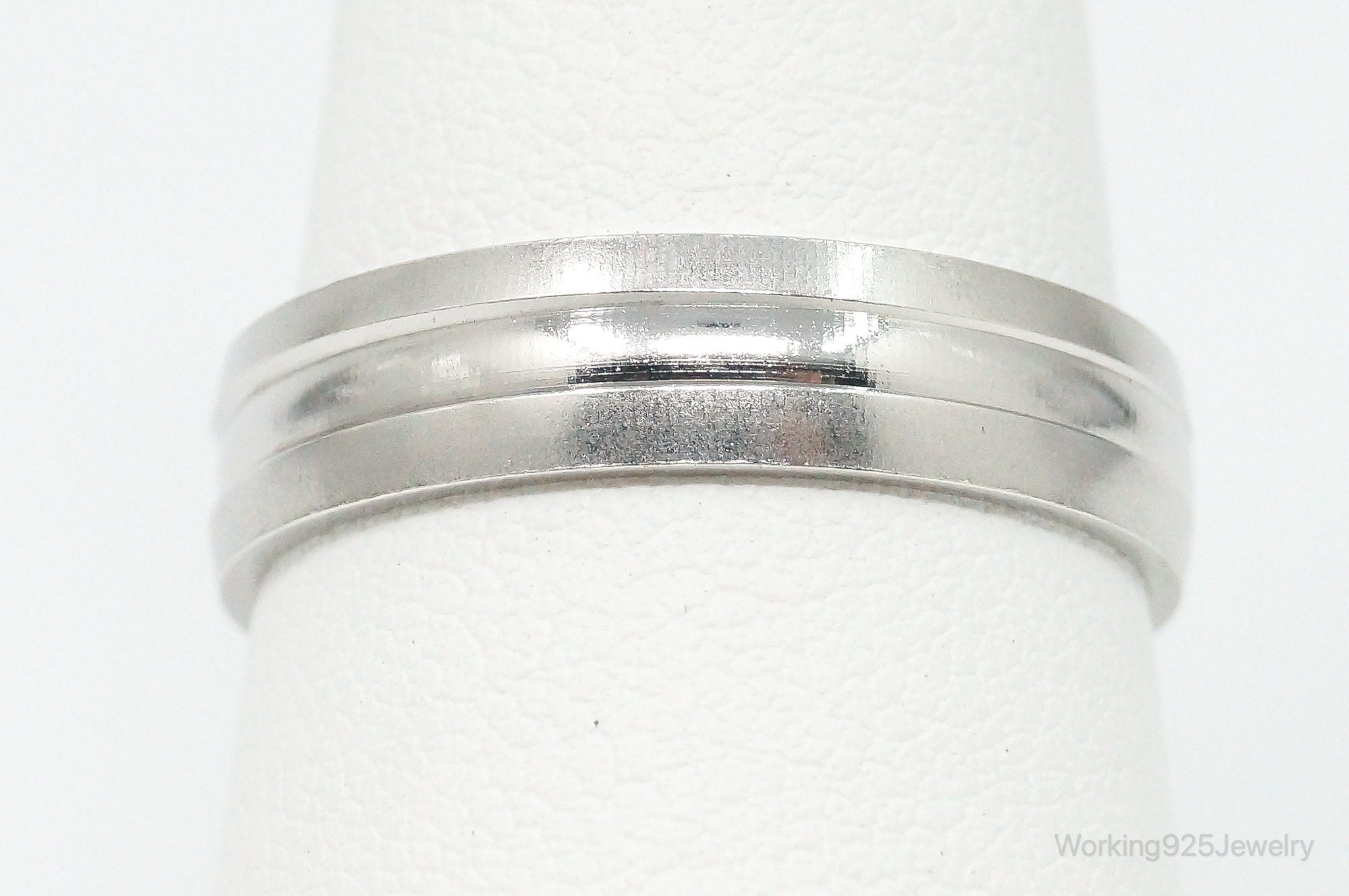 Vintage Sterling Silver Band Ring - Size 9