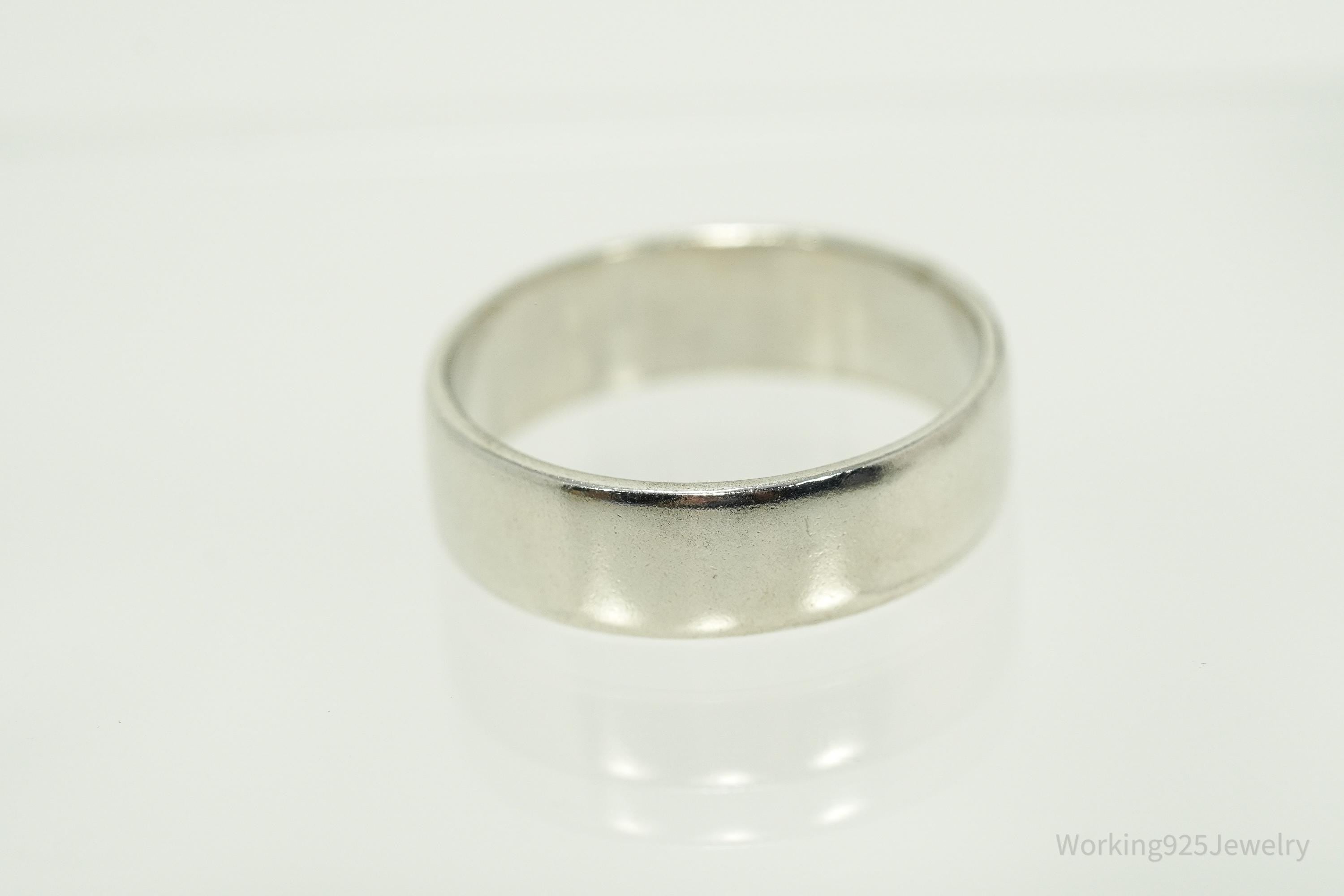 Vintage Native Designer Carolyn Pollack Sterling Silver Band Ring - Size 8.25