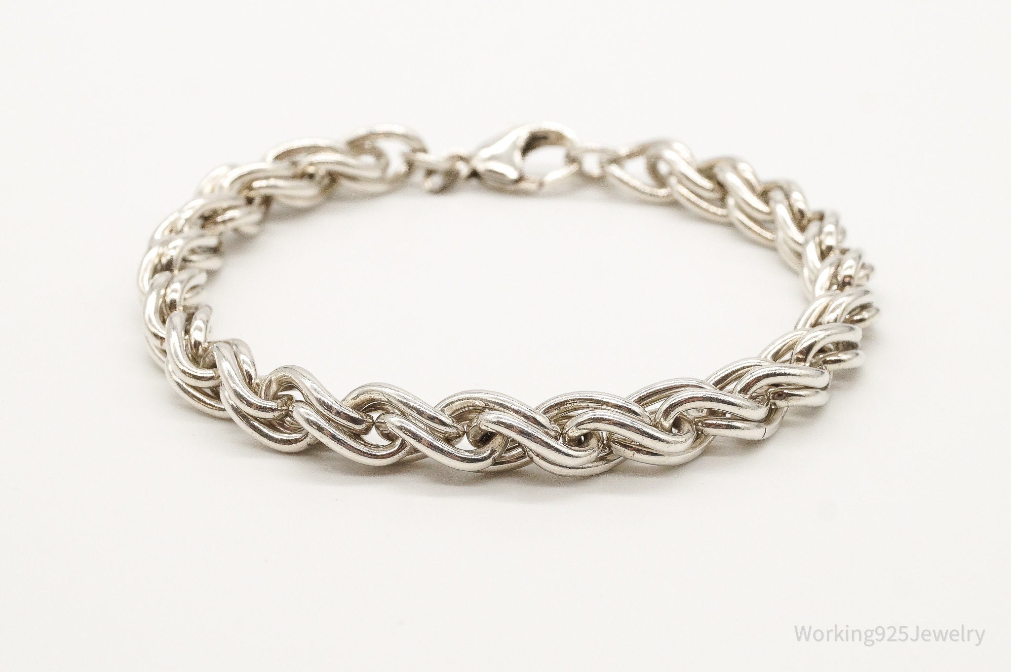 Vintage Sterling Silver Link Bracelet