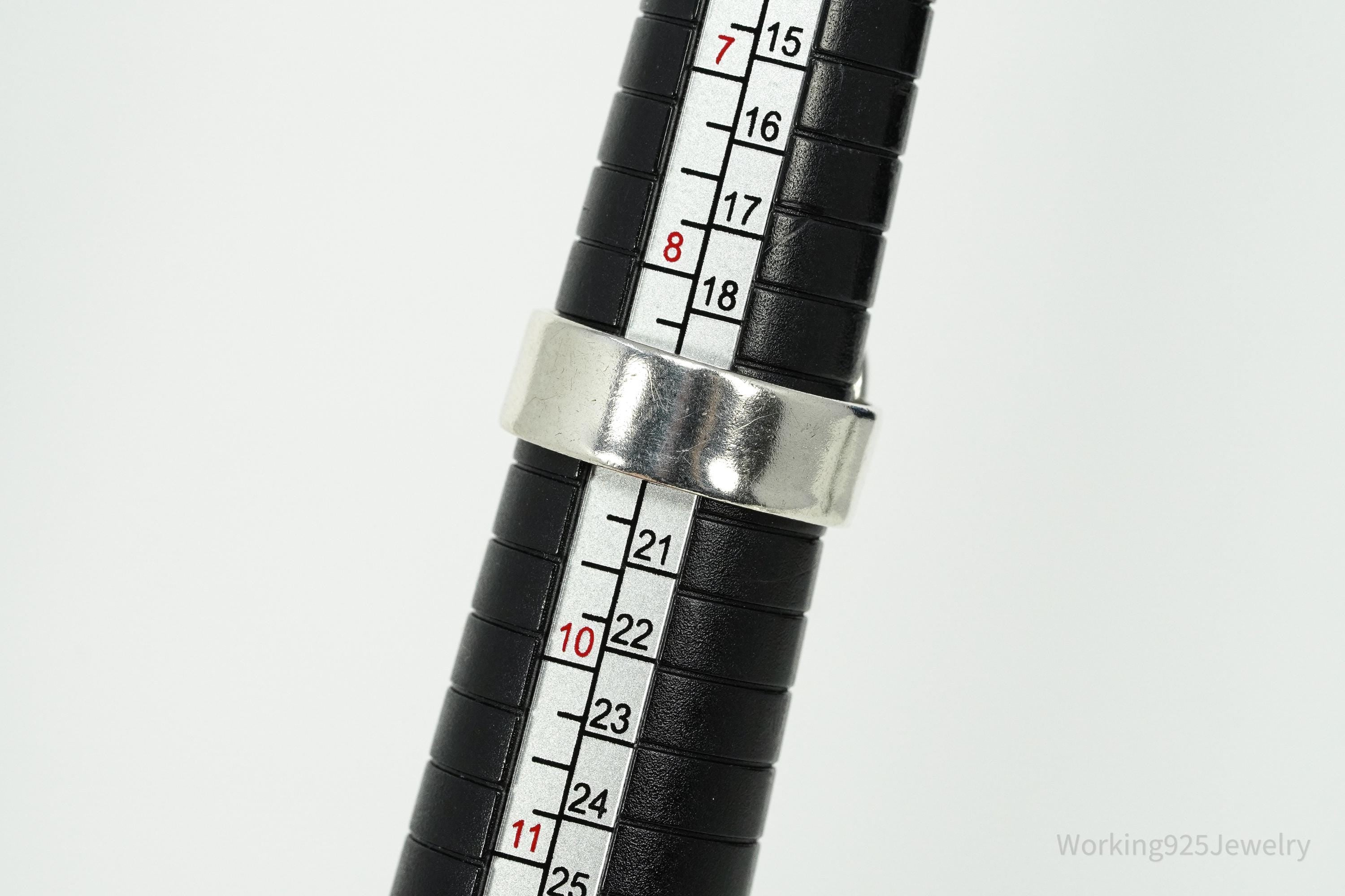 Vintage Lemon Citrine Sterling Silver Wrap Ring - Size 9 Adjustable