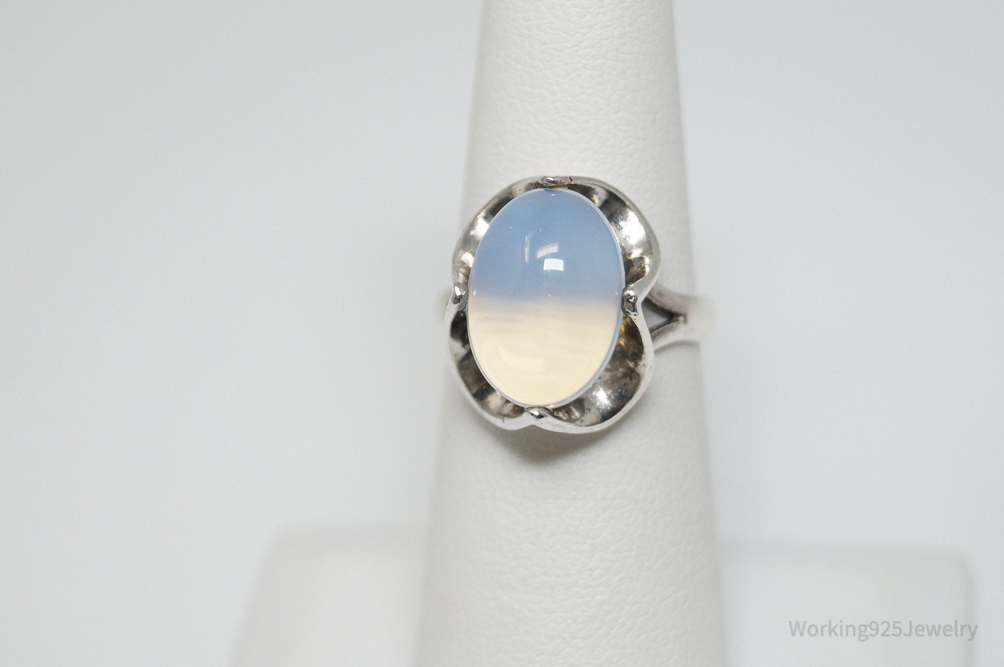 Vintage Opalite Southwestern Sterling Silver Ring - Sz 6.25