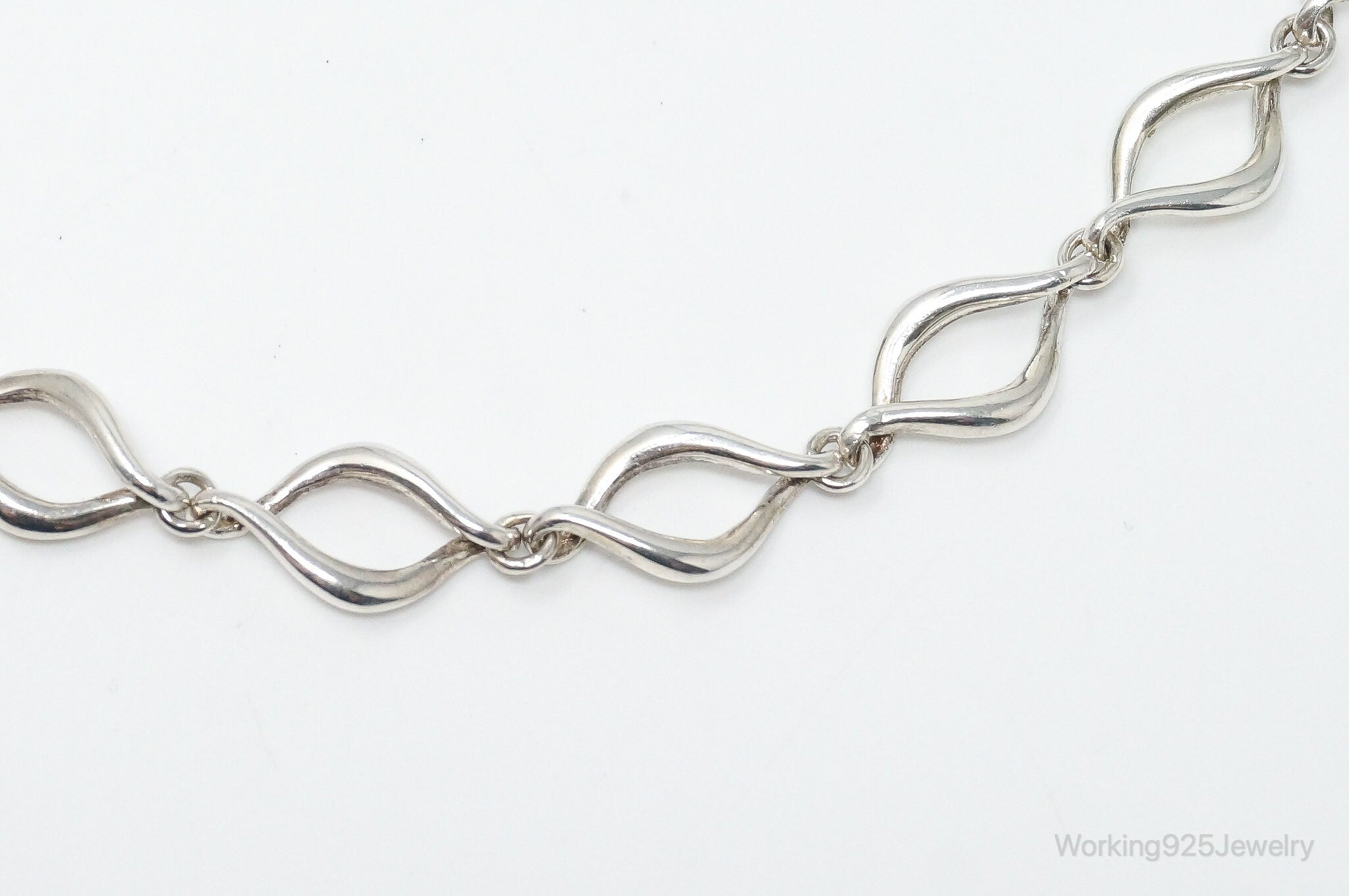 Vintage Modernist Sterling Silver Necklace