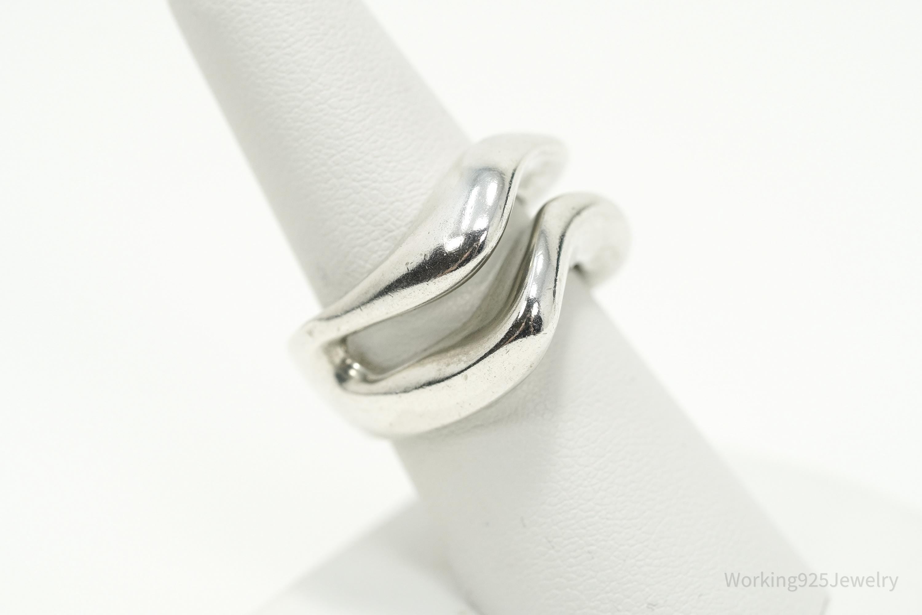 Vintage RLM Studio Modernist Style Sterling Silver Ring - Size 7.75
