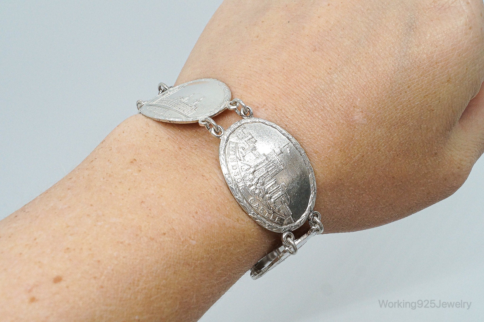 Vintage London Tourist Sterling Silver Bracelet