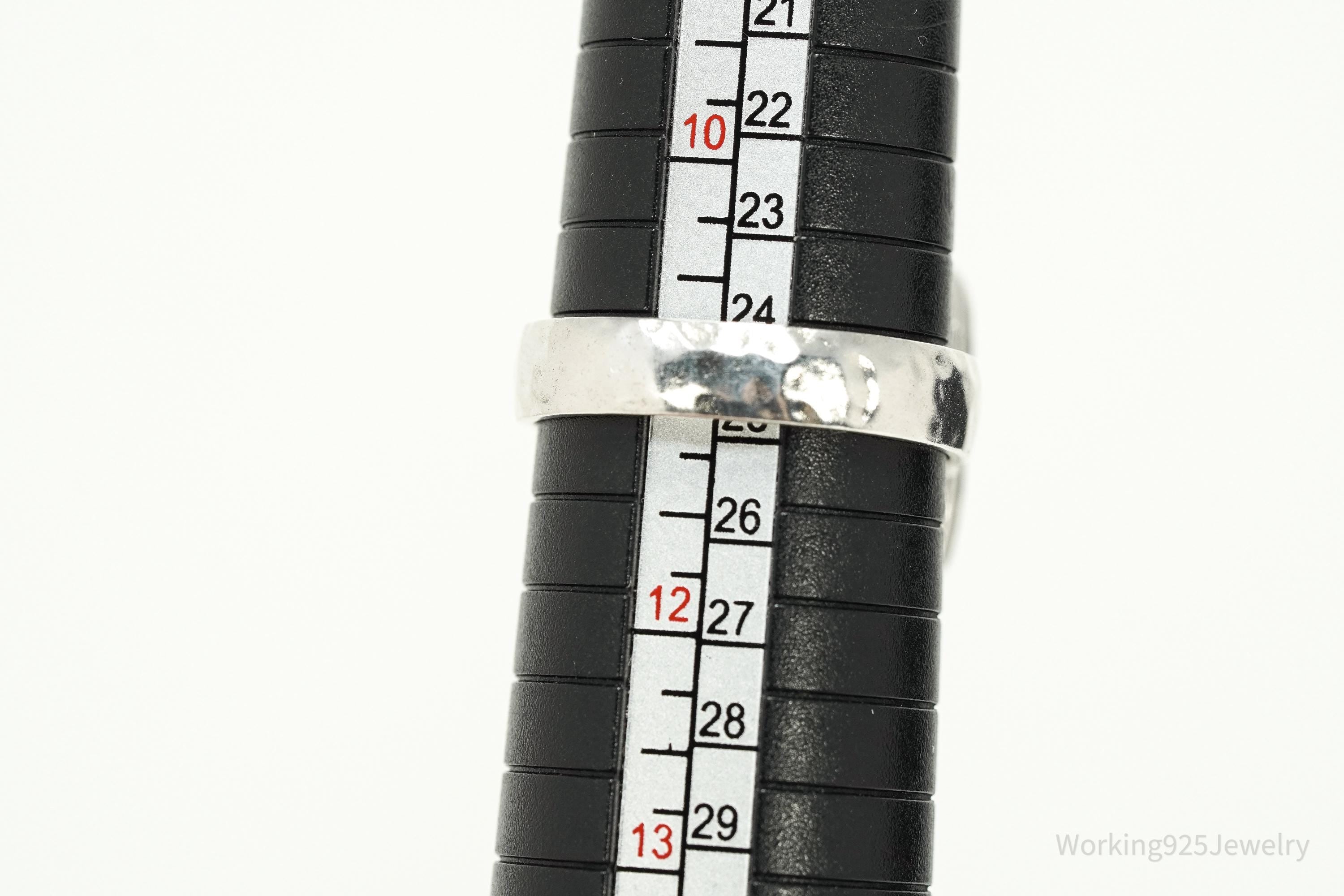 Vintage Designer Silpada Retired Pyrite Sterling Silver Ring - Size 11